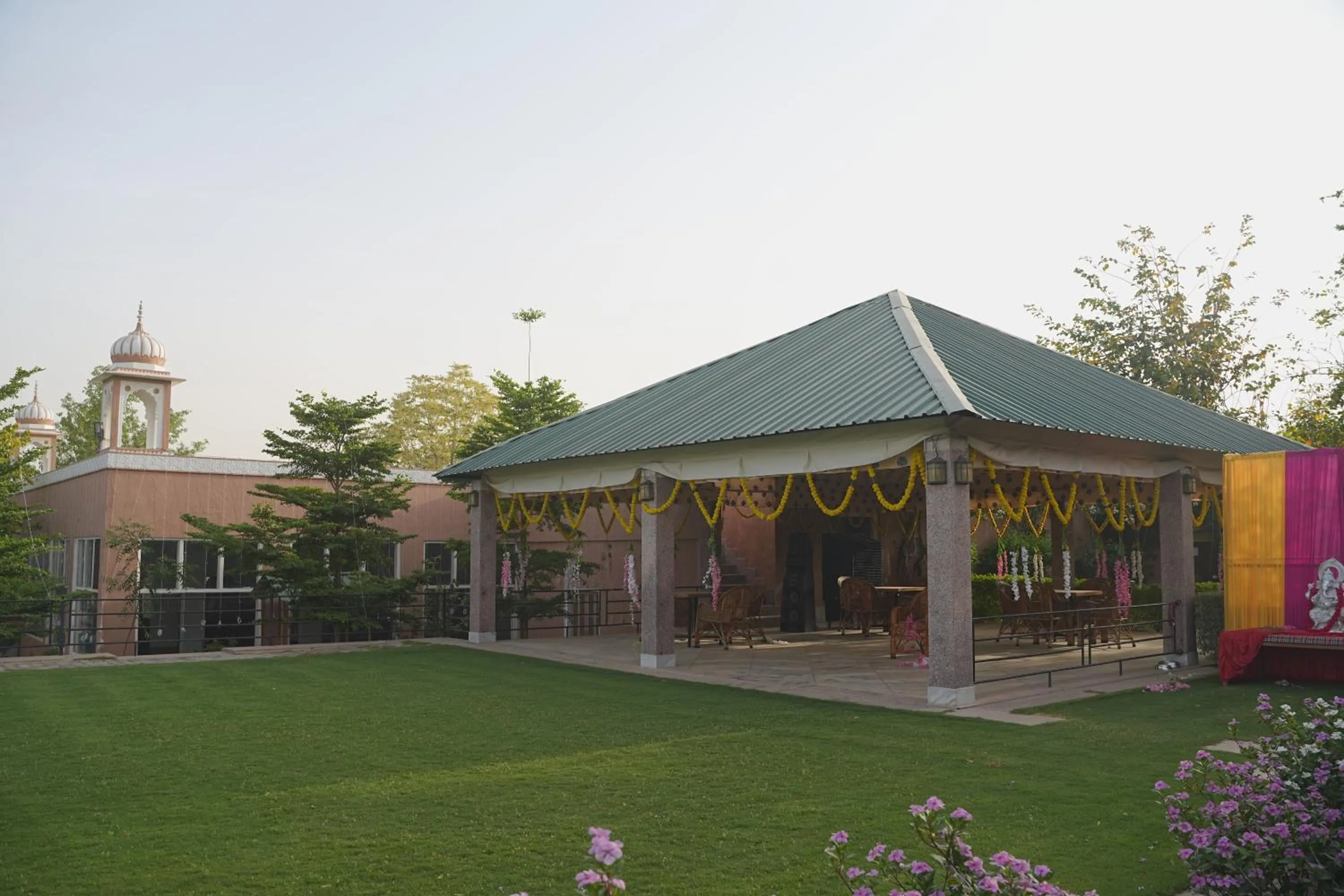 Garden view in Aangan Resort