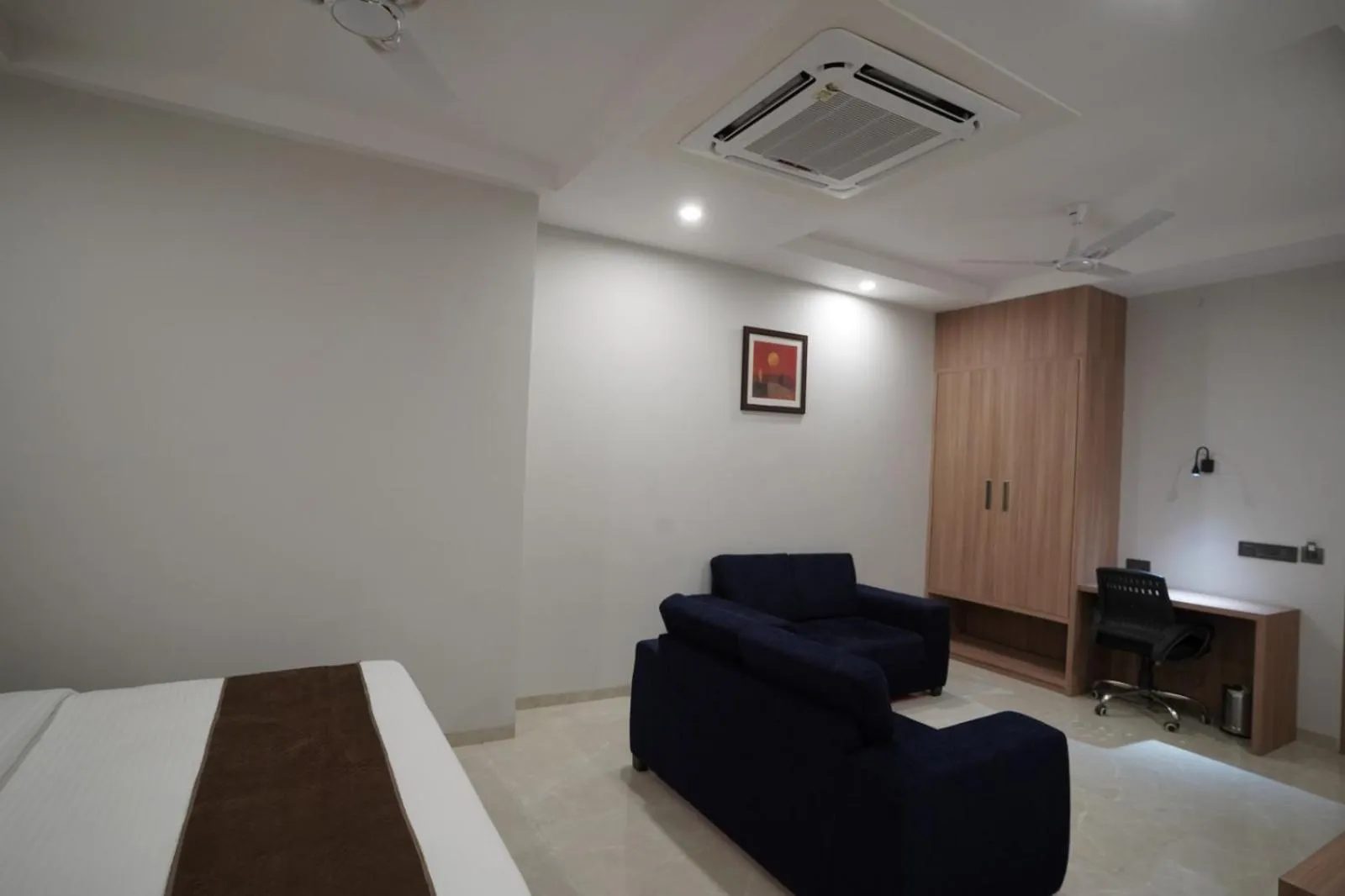 Photo of the whole room, Bed in Hotel Krishna Inn