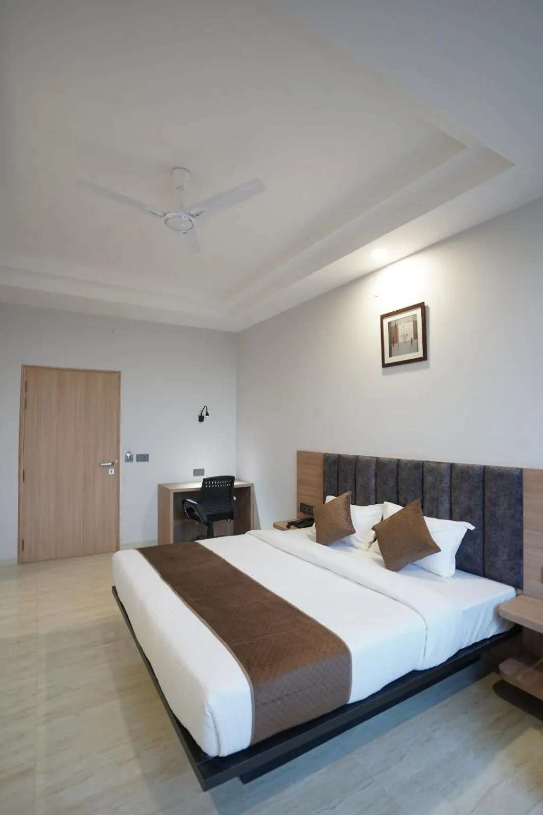 Photo of the whole room, Bed in Hotel Krishna Inn