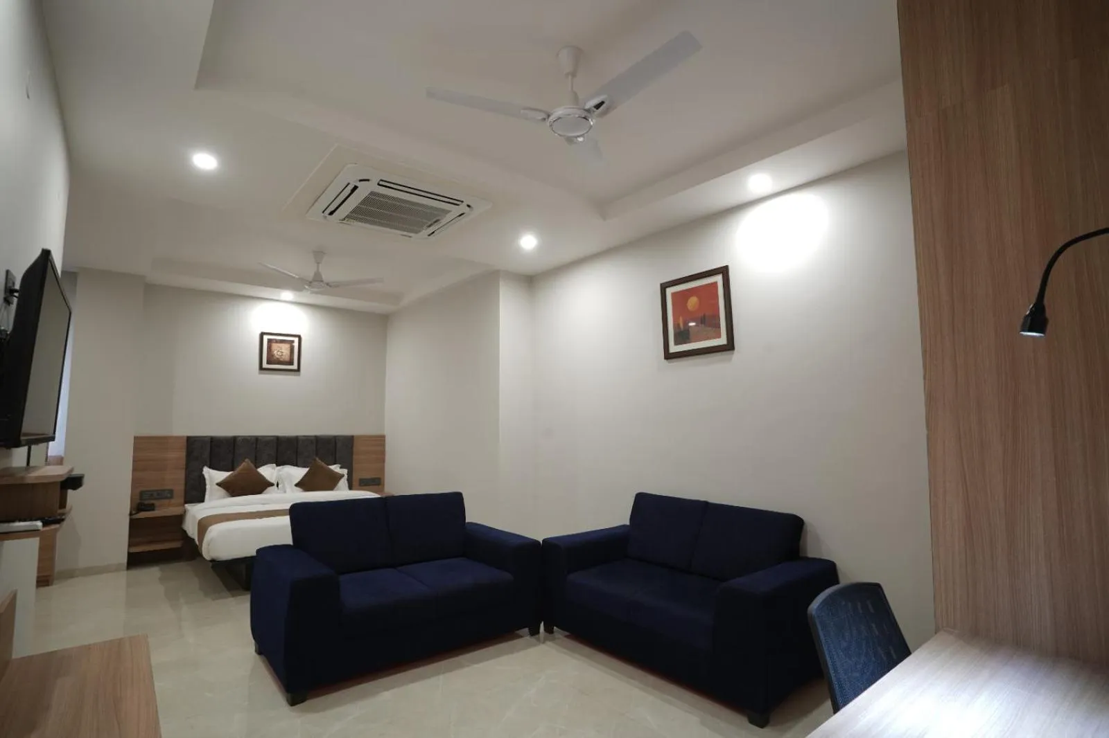 Photo of the whole room, Bed in Hotel Krishna Inn