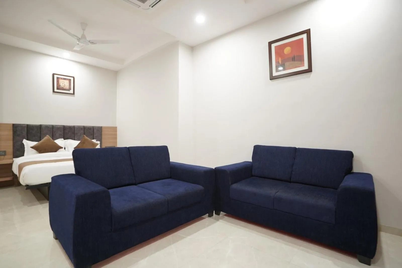 Photo of the whole room, Bed in Hotel Krishna Inn