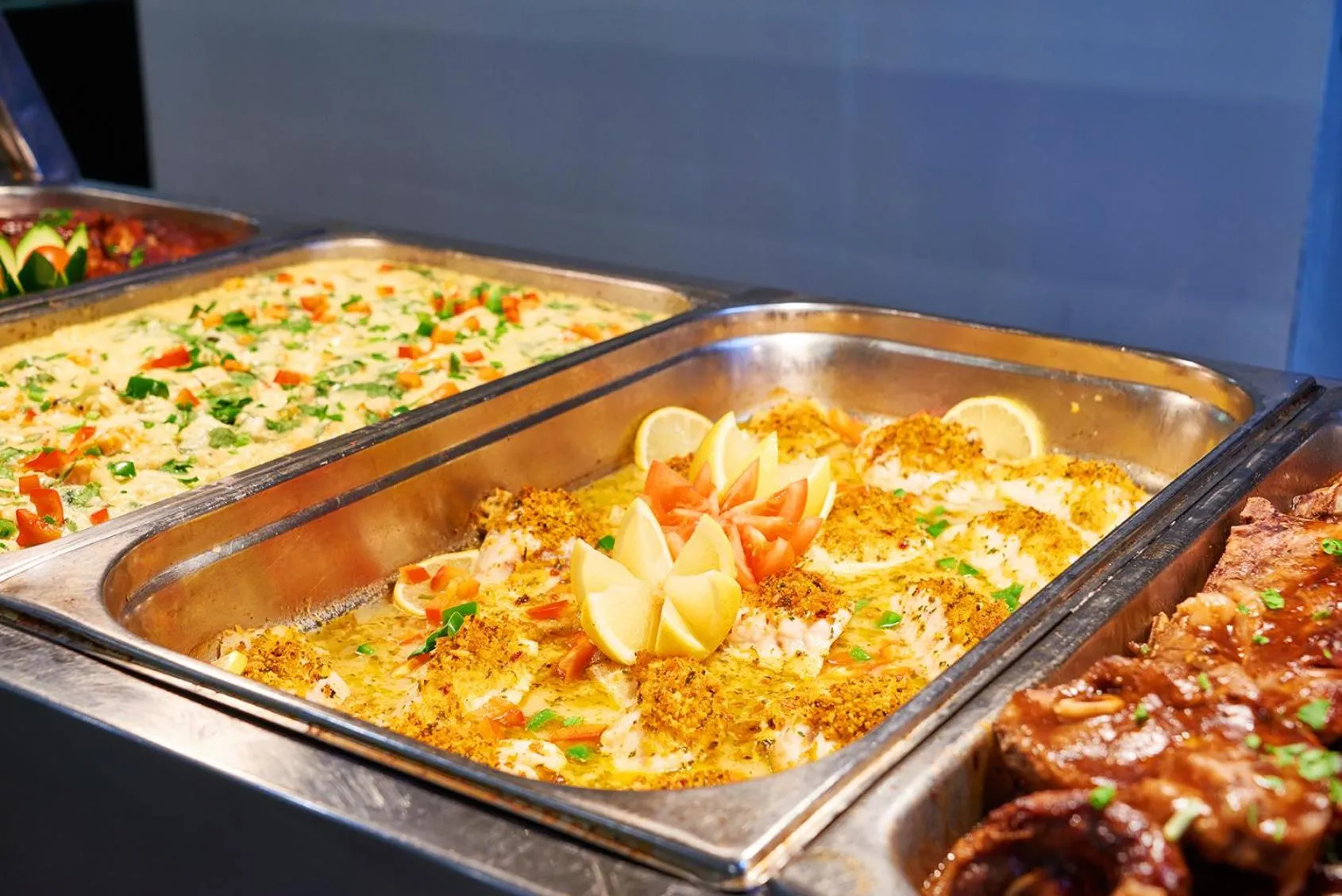 Buffet breakfast in Newman Hotel