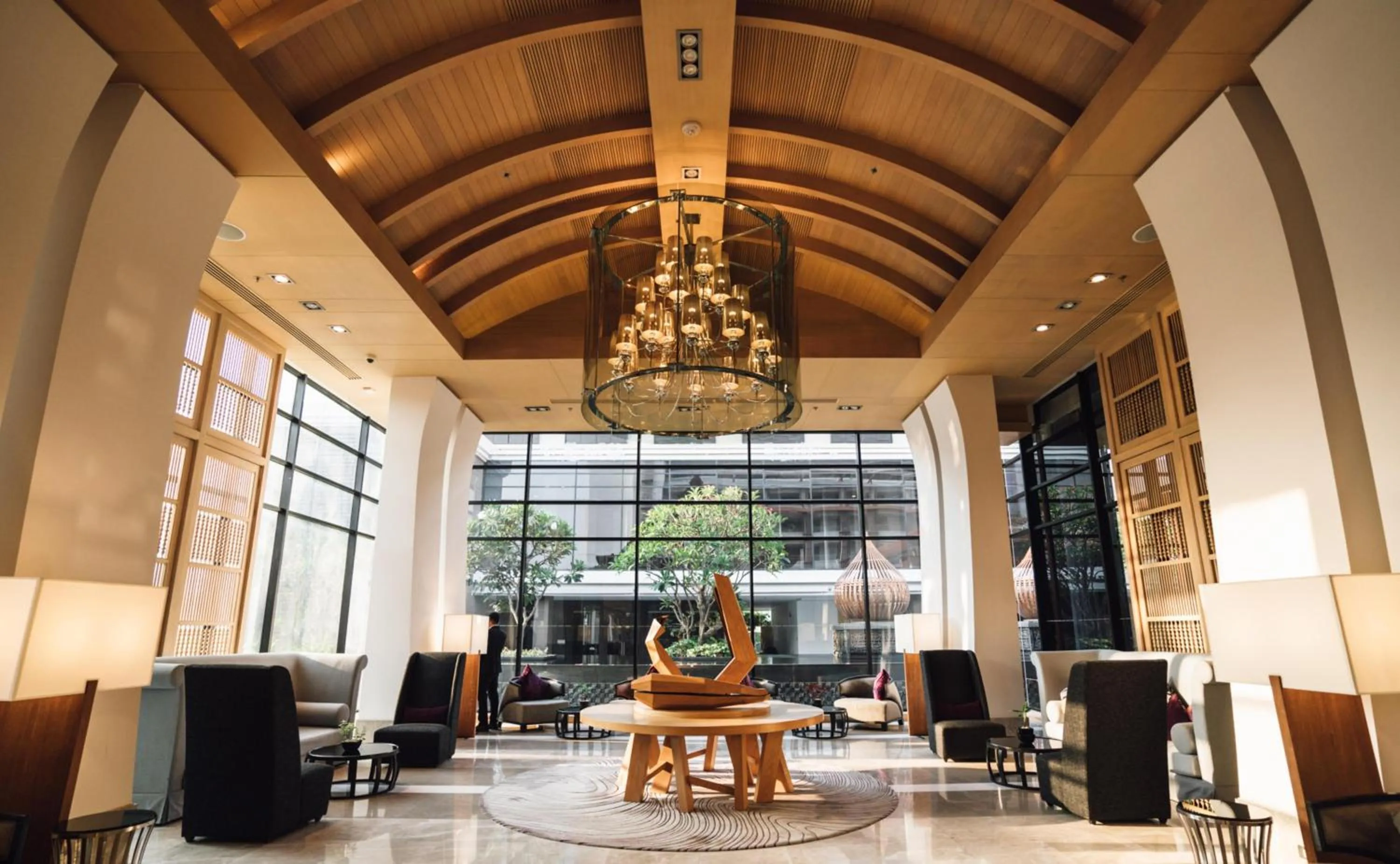 Lobby or reception in Hilton Bangkok Suvarnabhumi Golf Resort & Spa