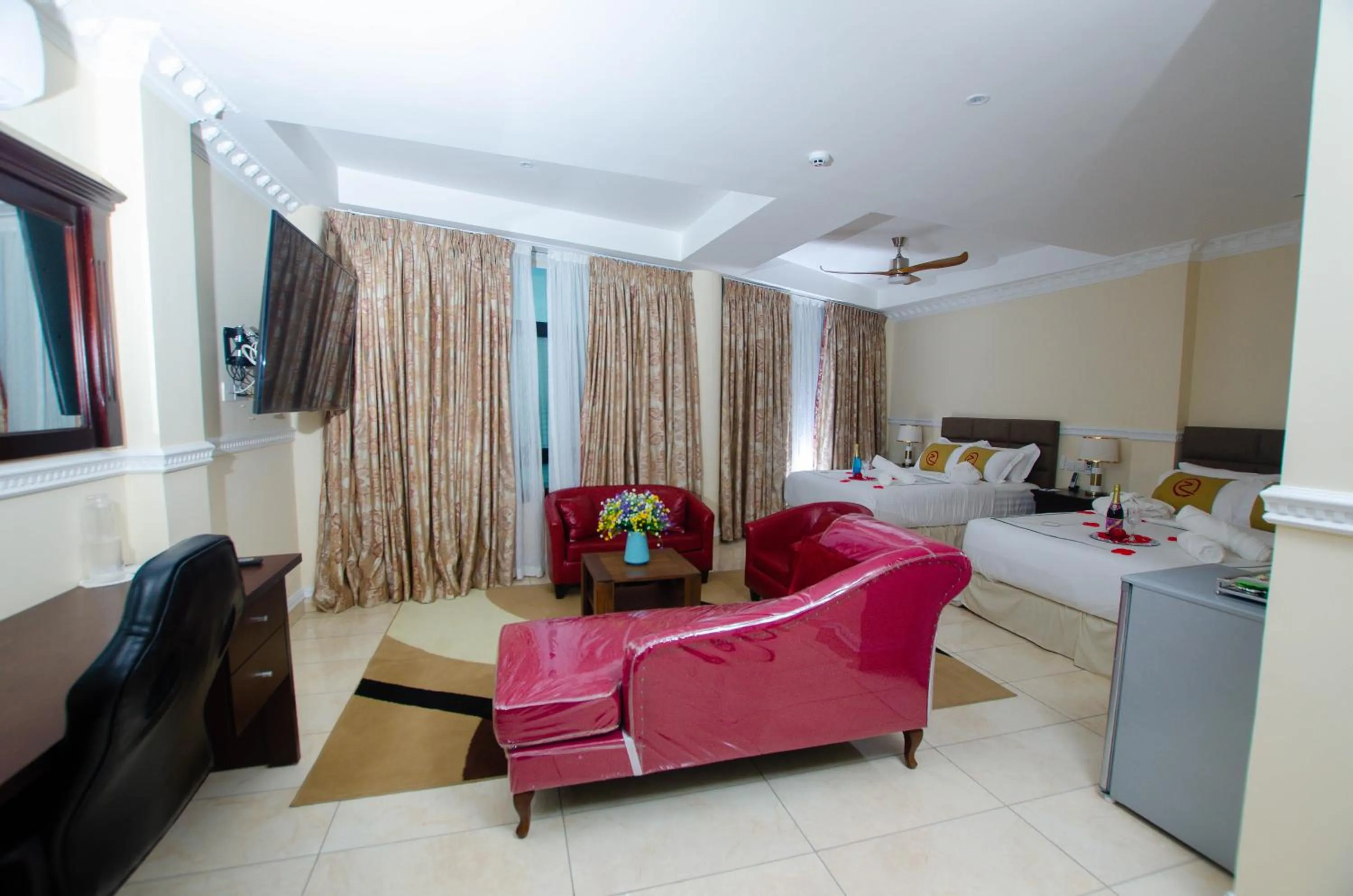 Bed in Zimansky Hotel