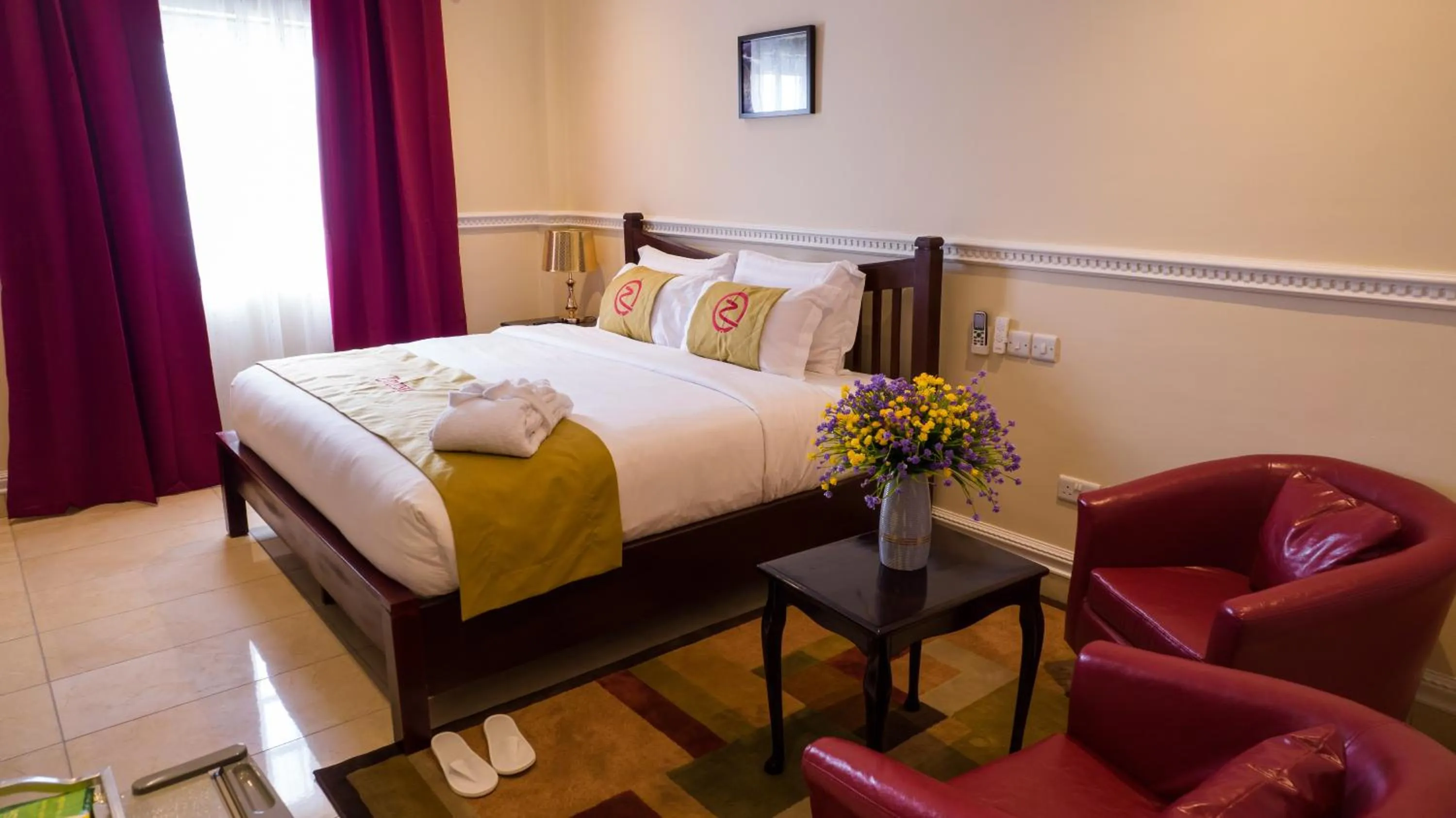 Bed in Zimansky Hotel