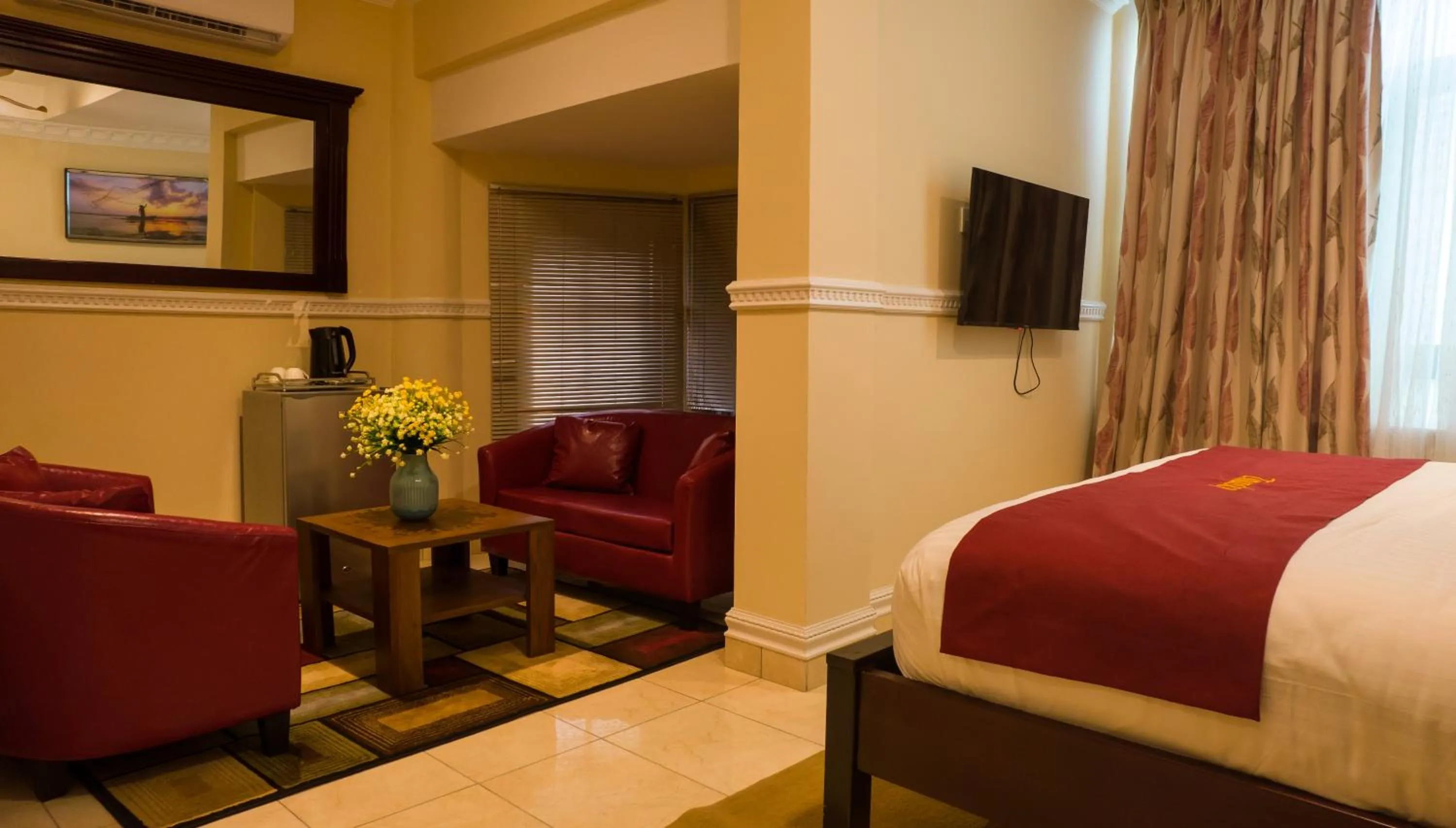 Bed in Zimansky Hotel