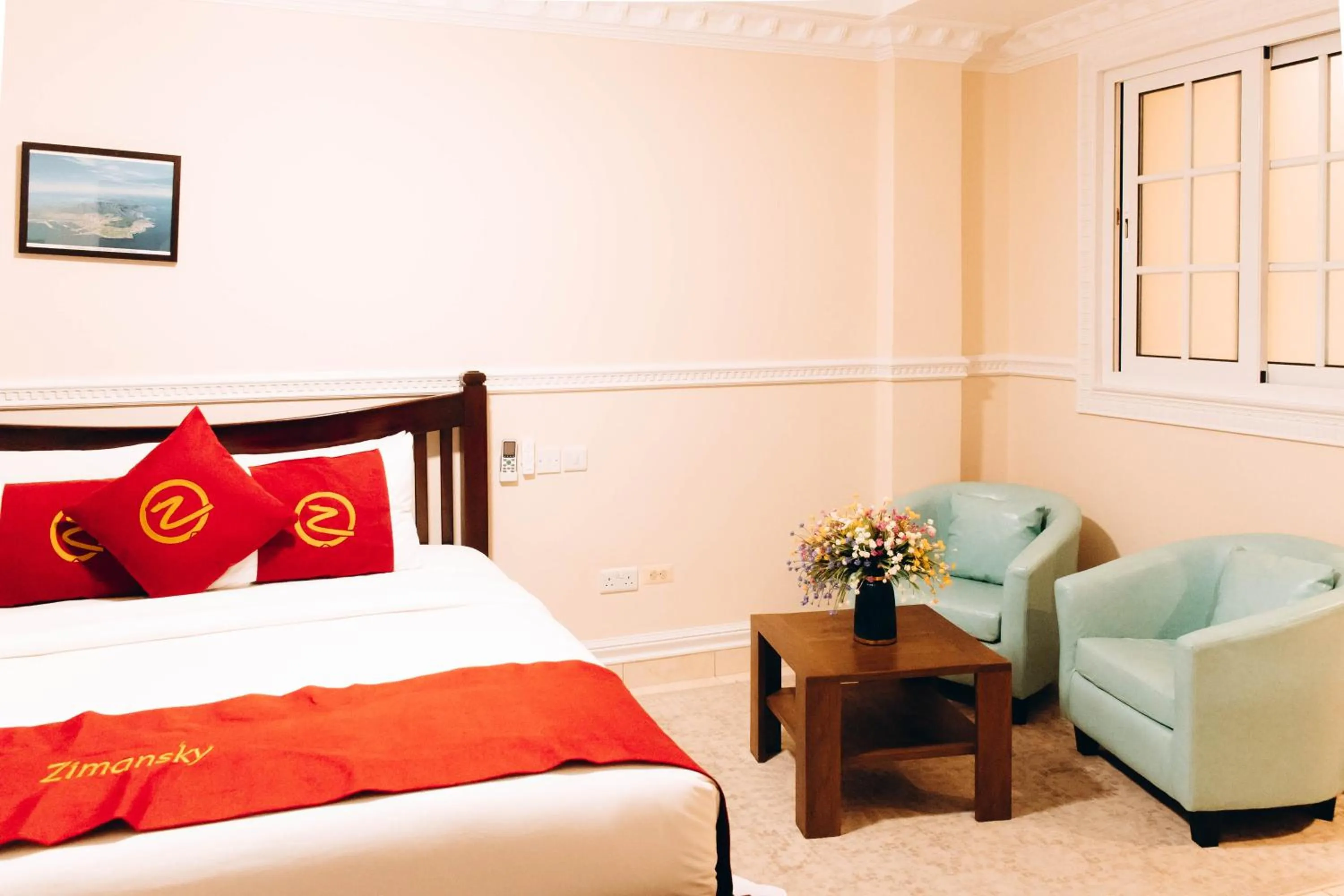 Bed in Zimansky Hotel