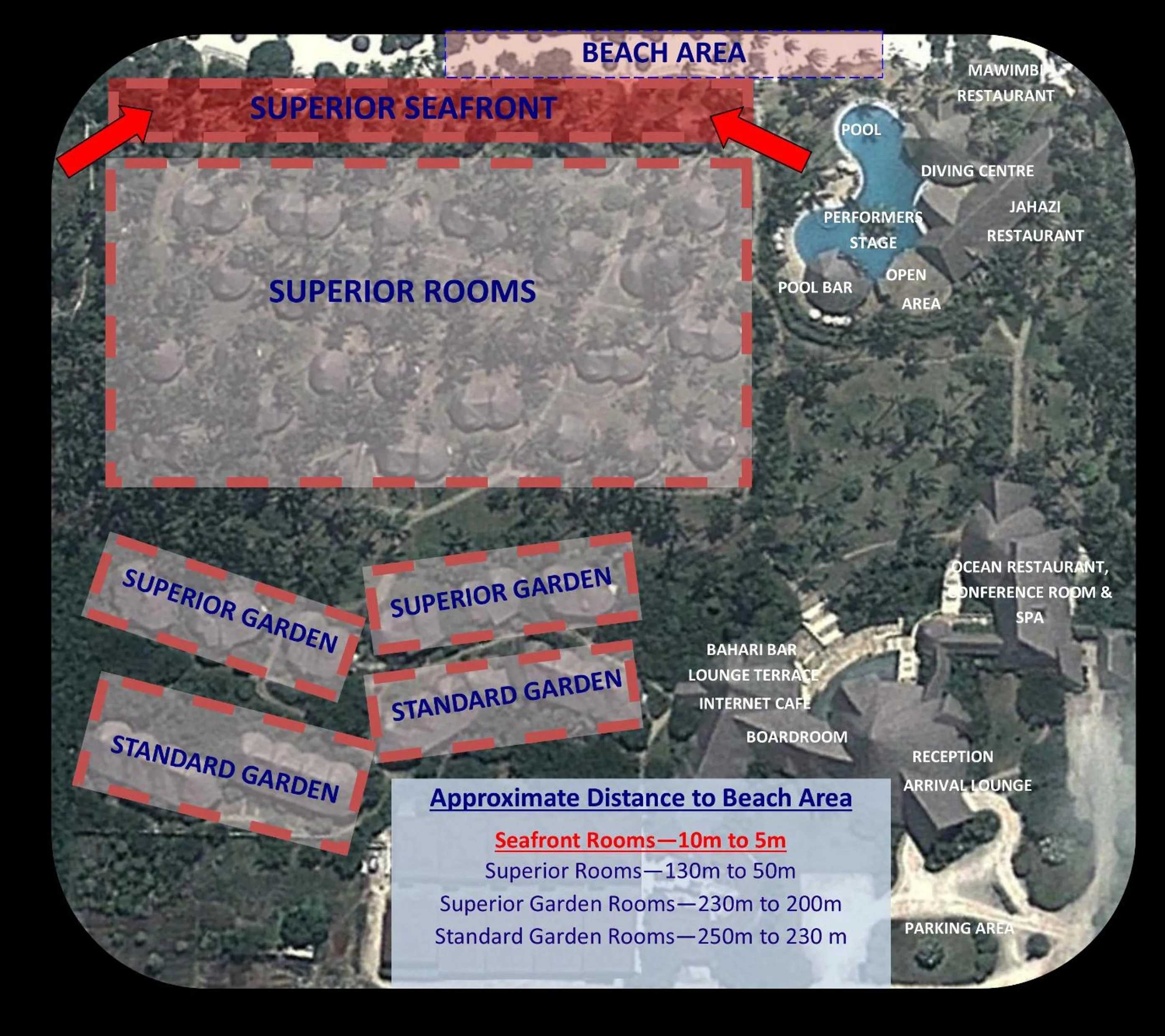 Sea view in Ocean Paradise Resort & Spa