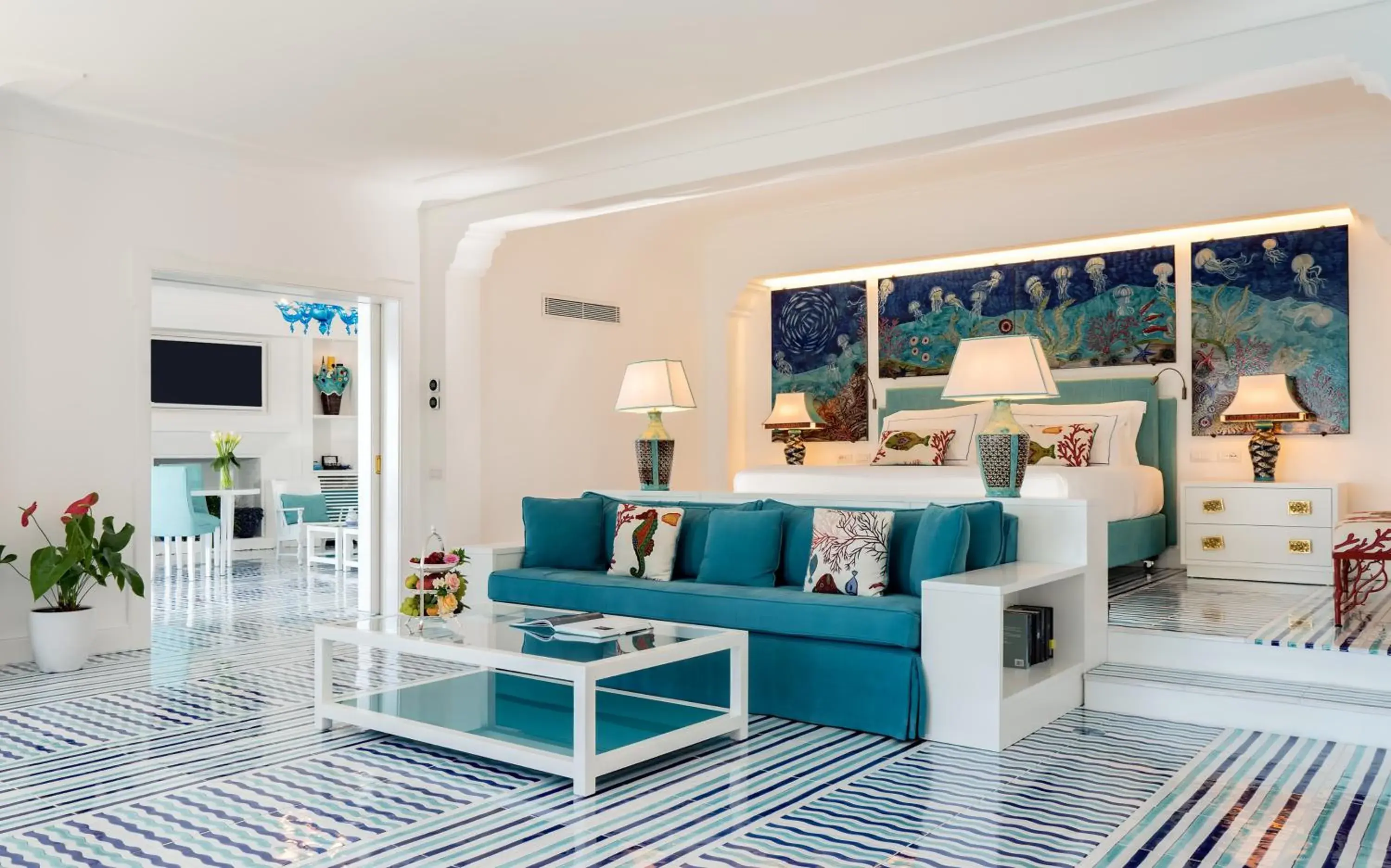 Bed in Il San Pietro di Positano Bed in Il San Pietro di Positano