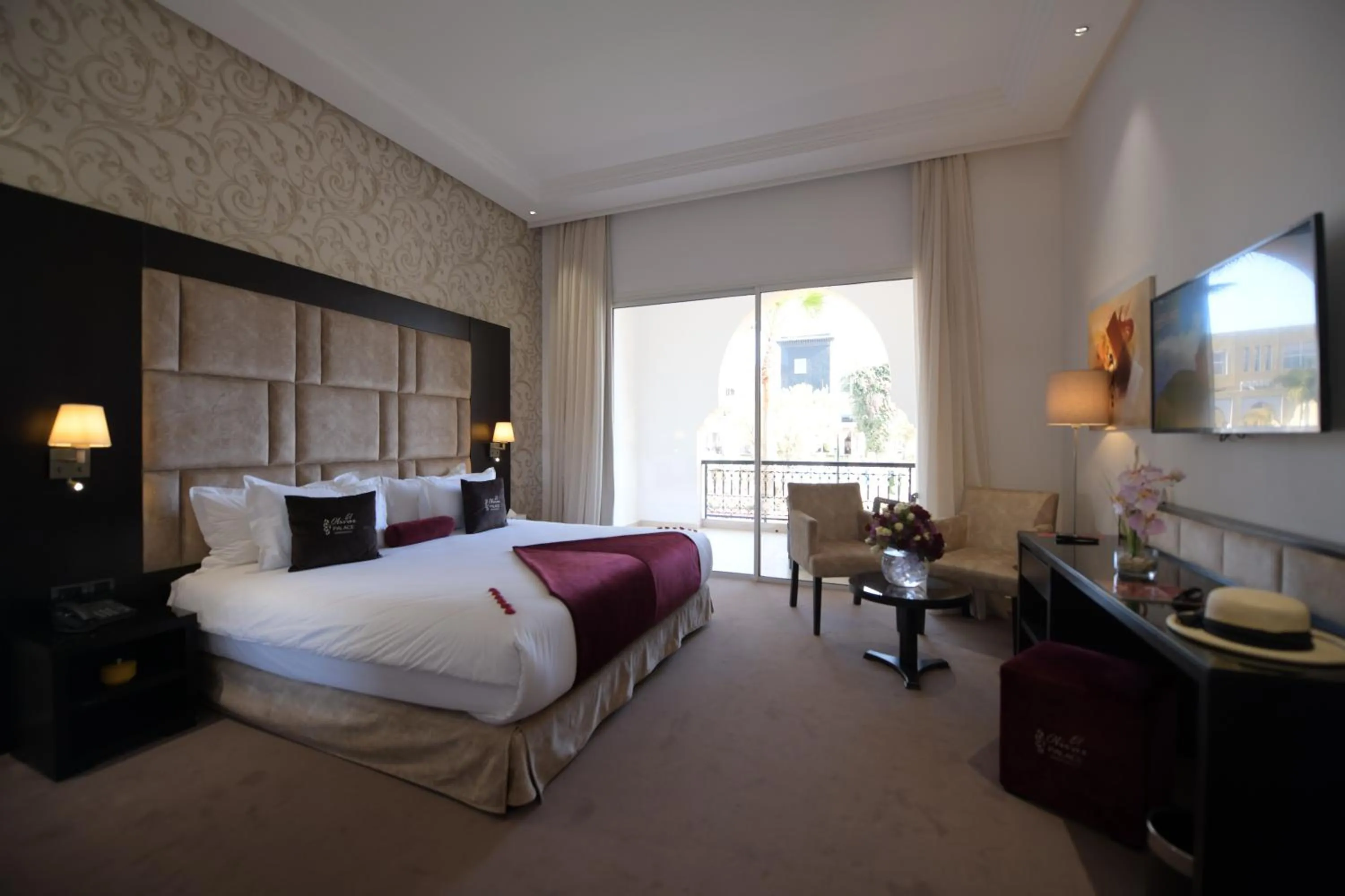 Bed in El Olivar Palace Marrakech All Inclusive, Aquapark & SPA