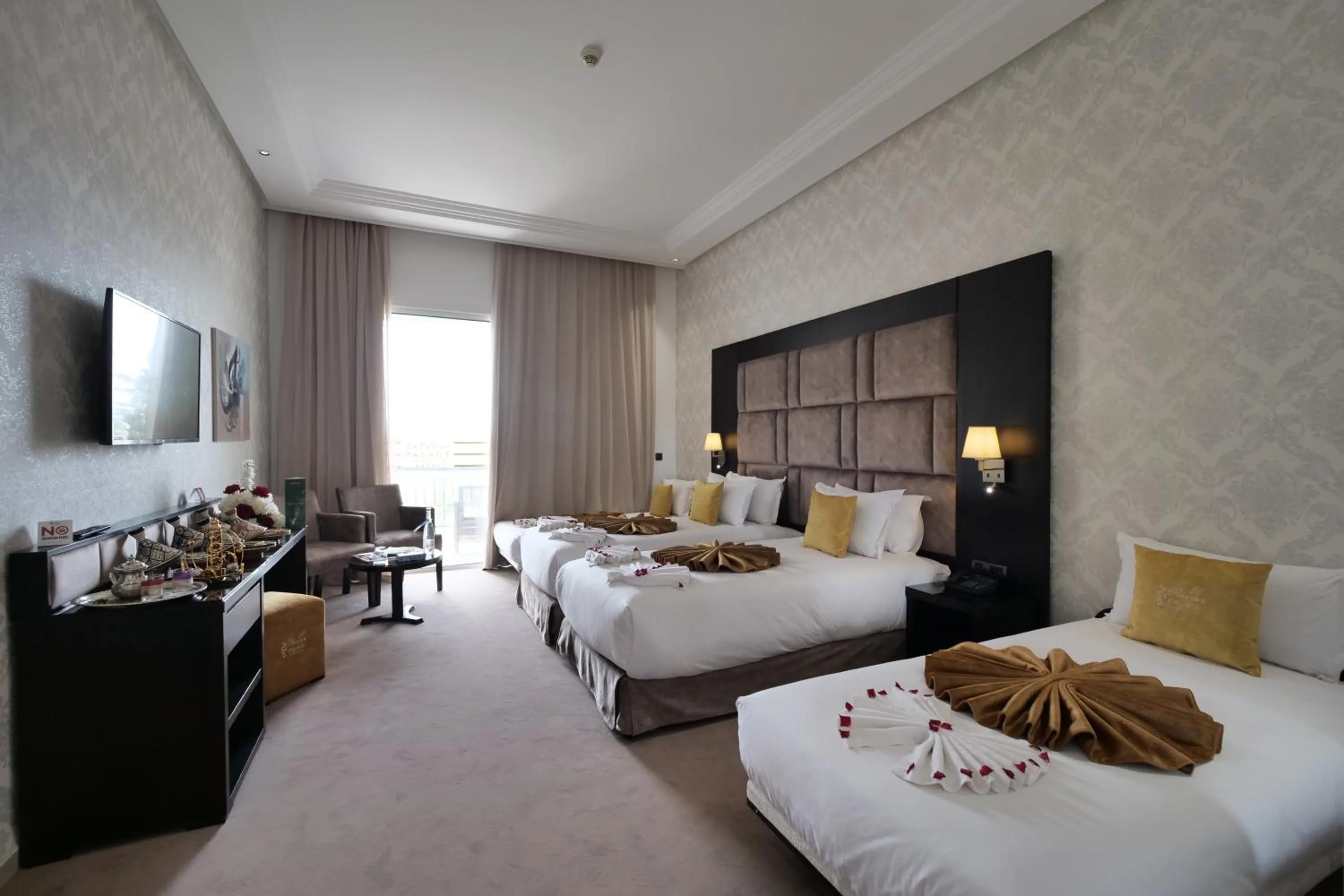 Bed in El Olivar Palace Marrakech All Inclusive, Aquapark & SPA