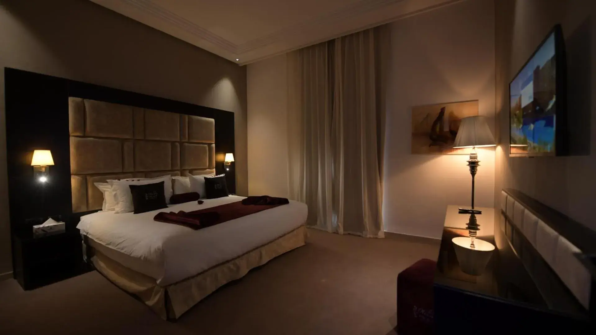 Bed in El Olivar Palace Marrakech All Inclusive, Aquapark & SPA Bed in El Olivar Palace Marrakech All Inclusive, Aquapark & SPA