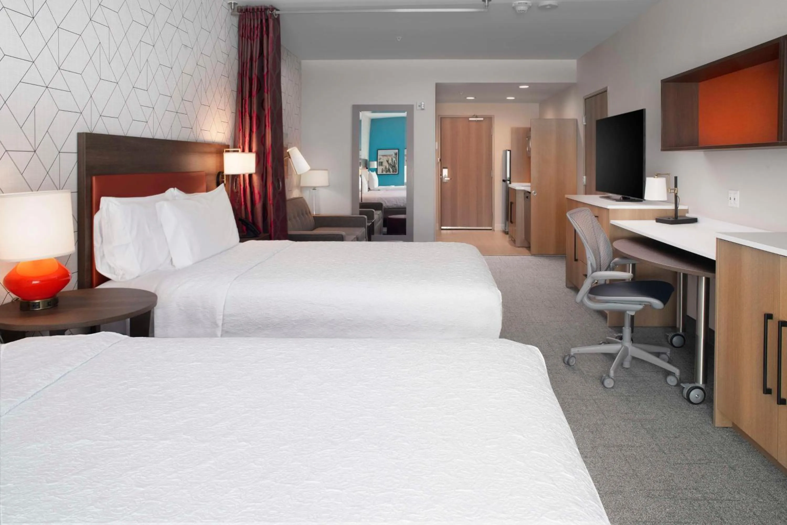 Bedroom, Bed in Home2 Suites By Hilton Albuquerque Airport