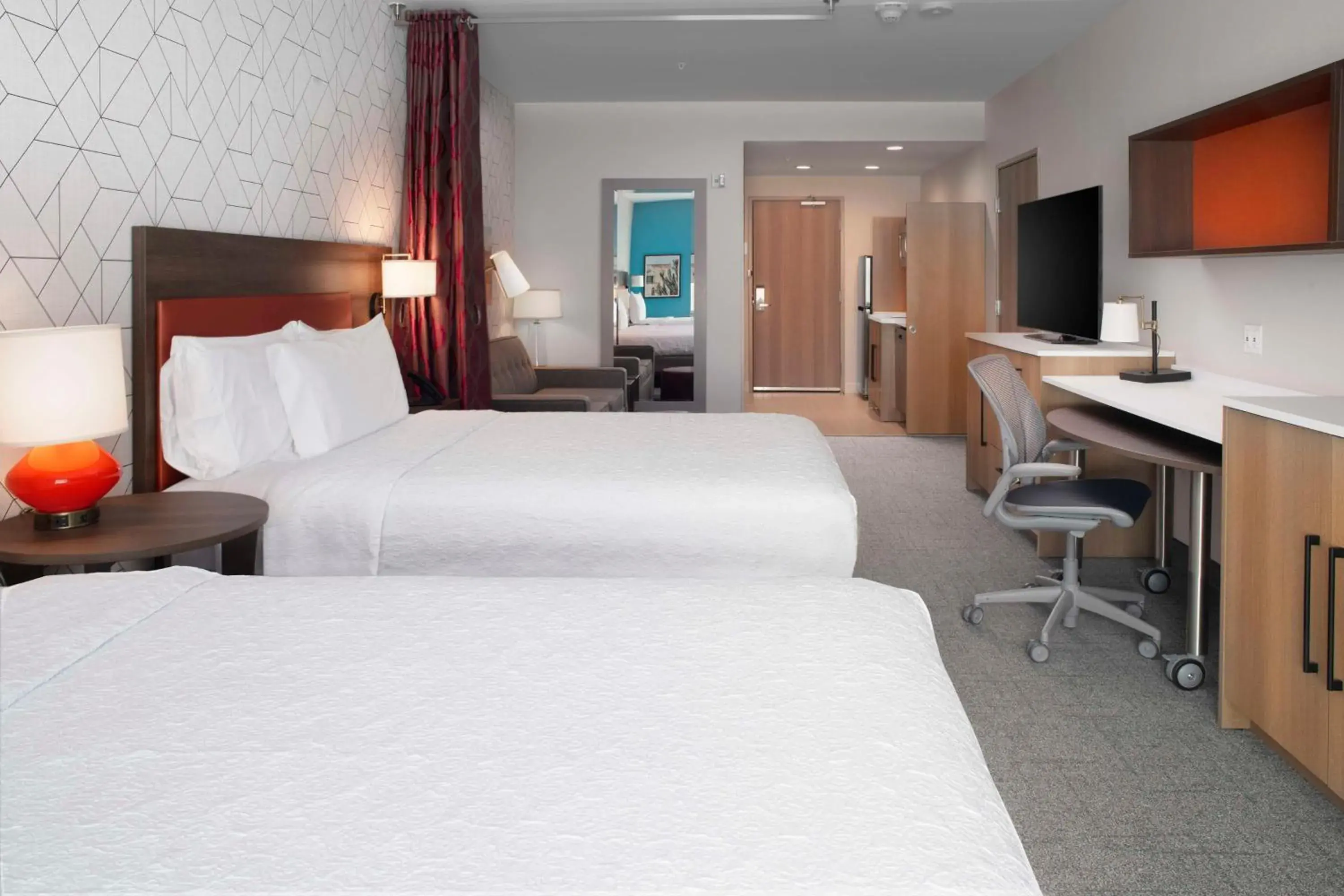 Bedroom, Bed in Home2 Suites By Hilton Albuquerque Airport Bedroom, Bed in Home2 Suites By Hilton Albuquerque Airport