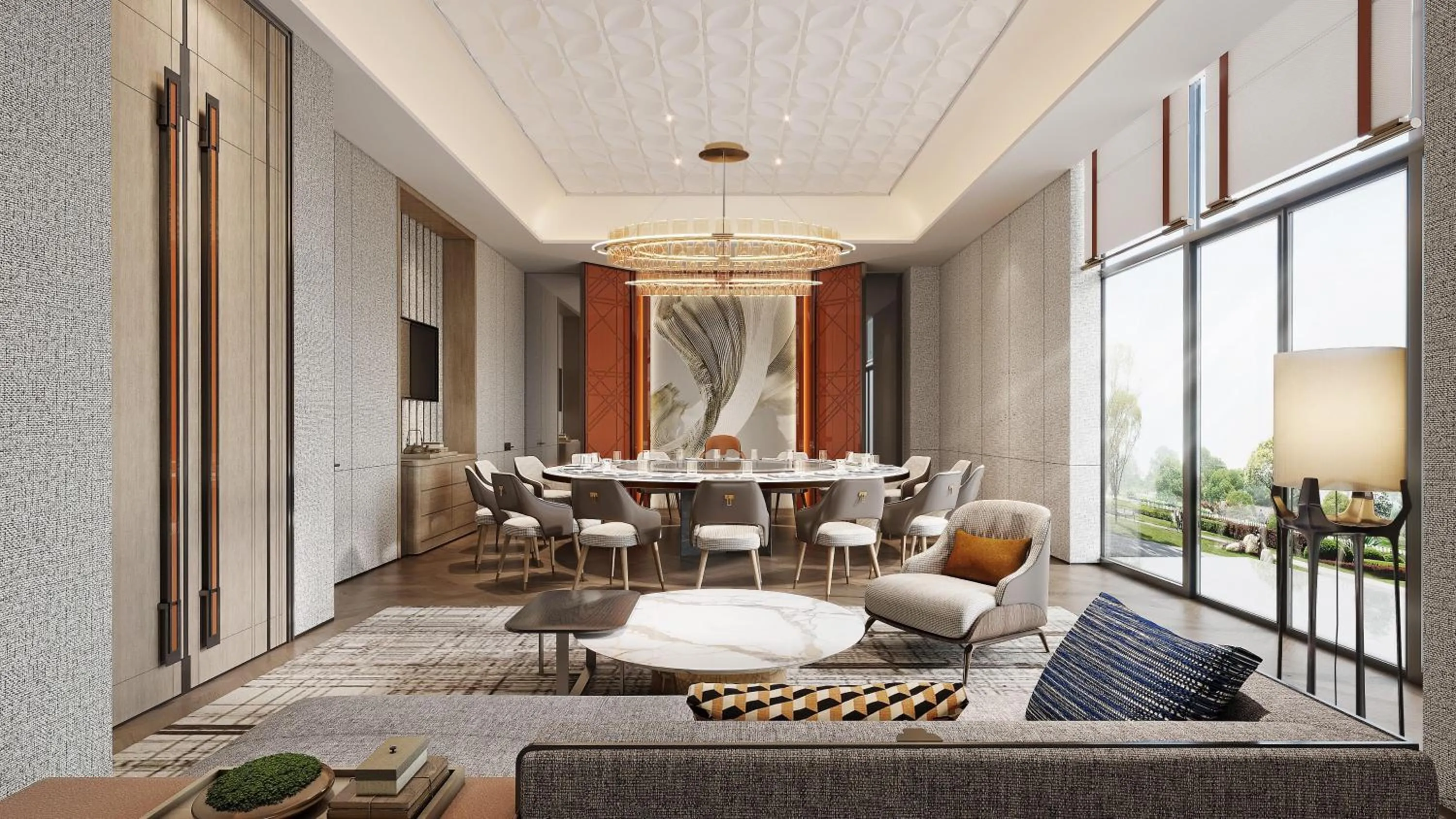 Dining area in DoubleTree By Hilton Cangnan