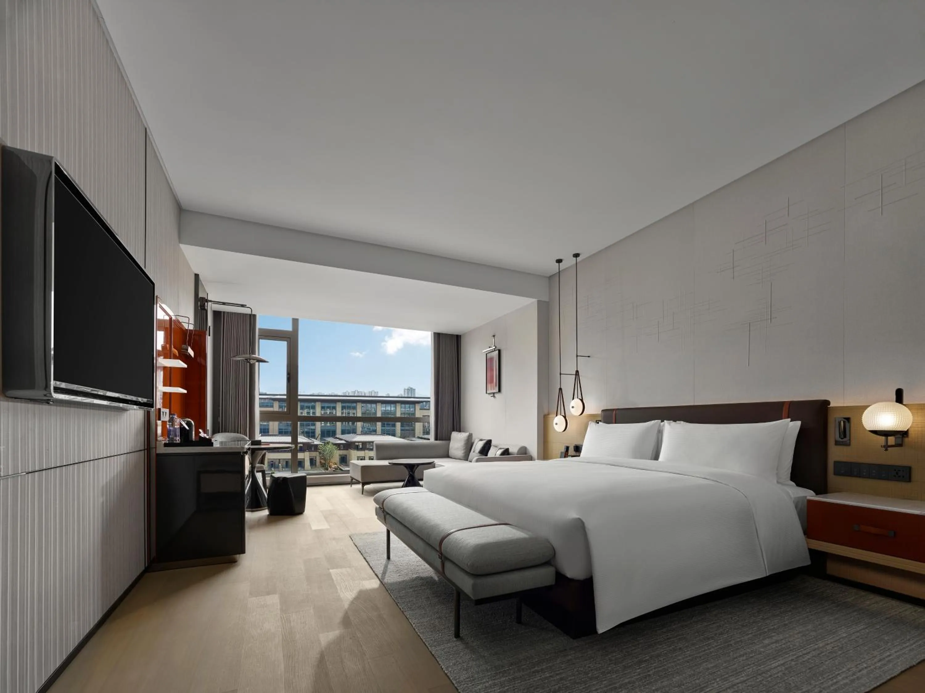 Bedroom, Bed in DoubleTree By Hilton Cangnan