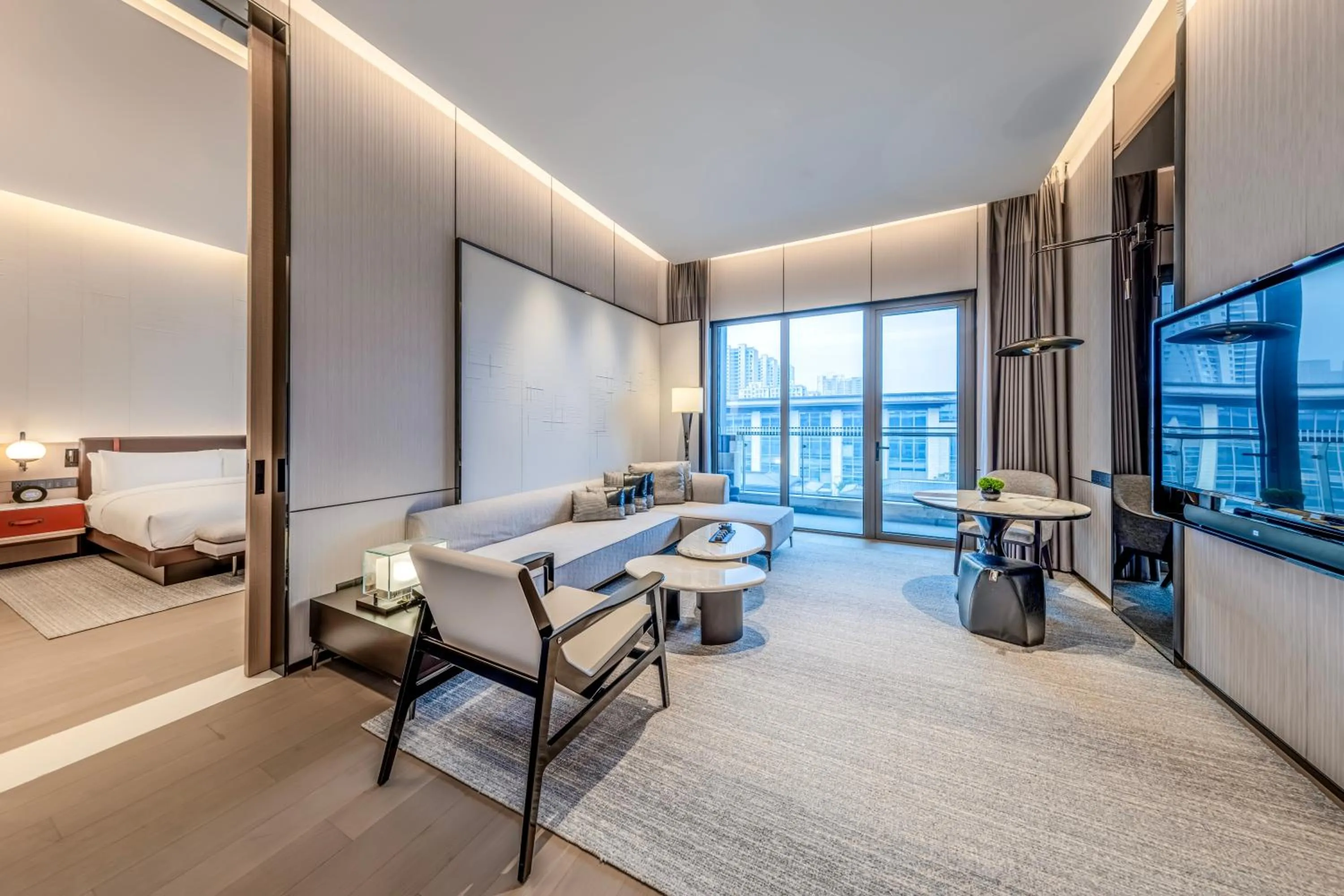 Living room in DoubleTree By Hilton Cangnan