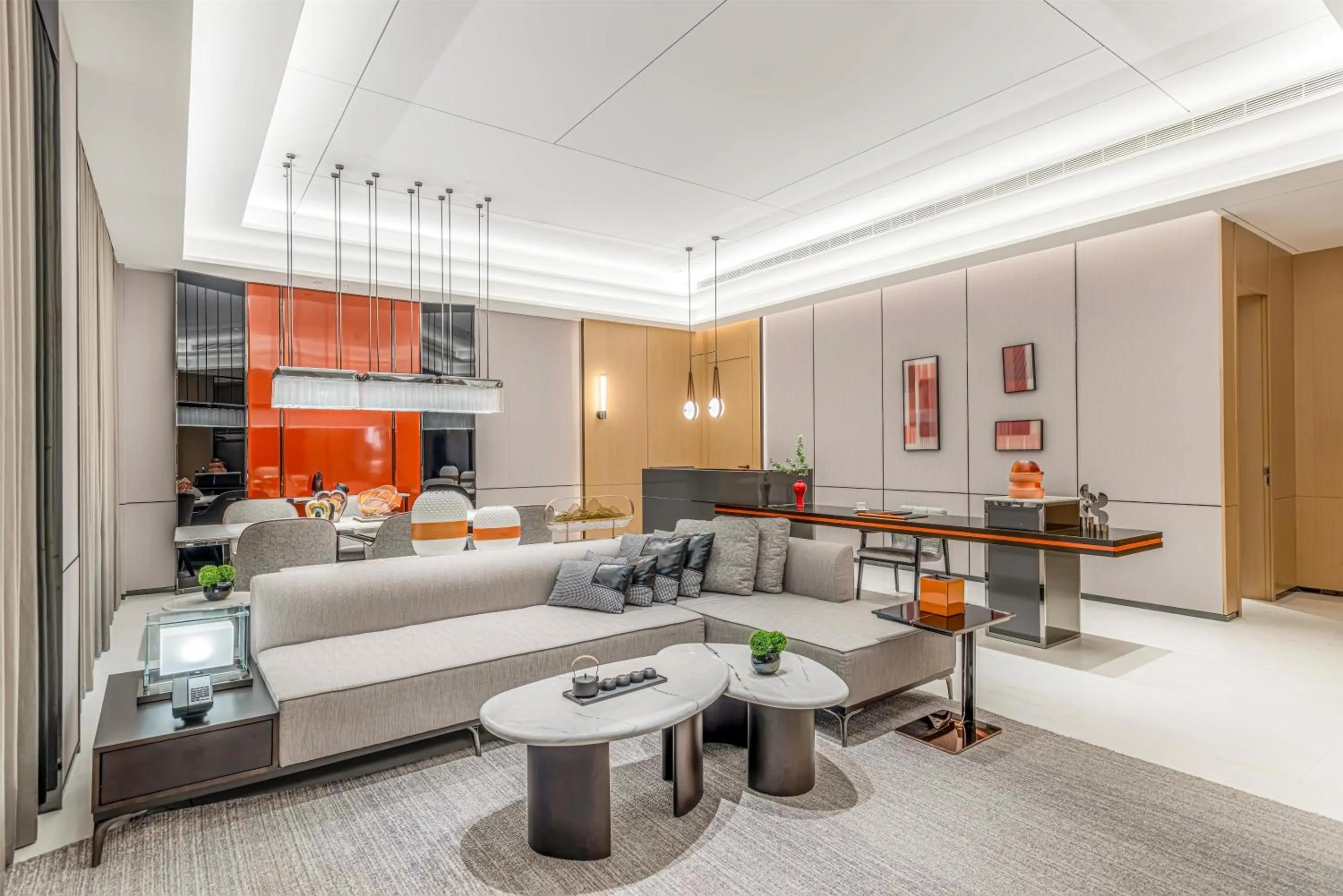 Living room in DoubleTree By Hilton Cangnan