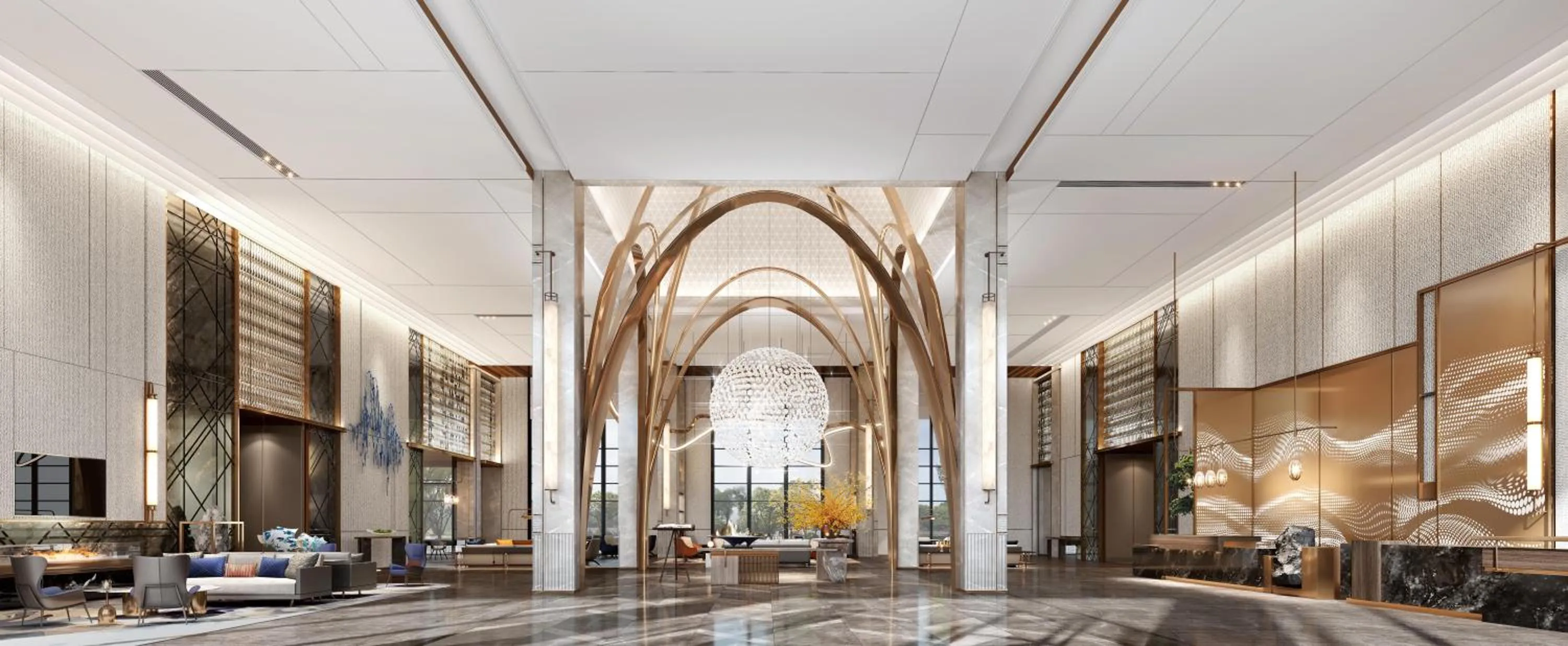 Lobby or reception in DoubleTree By Hilton Cangnan