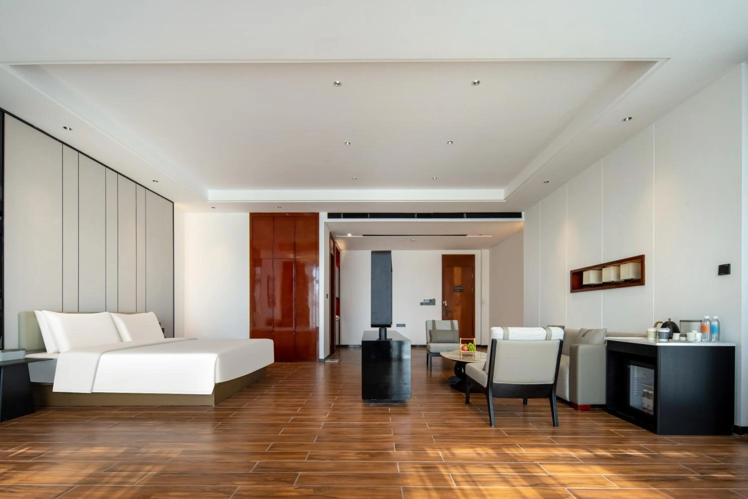 Bed in Atour X Hotel Shenzhen Dapeng Jiaochangwei