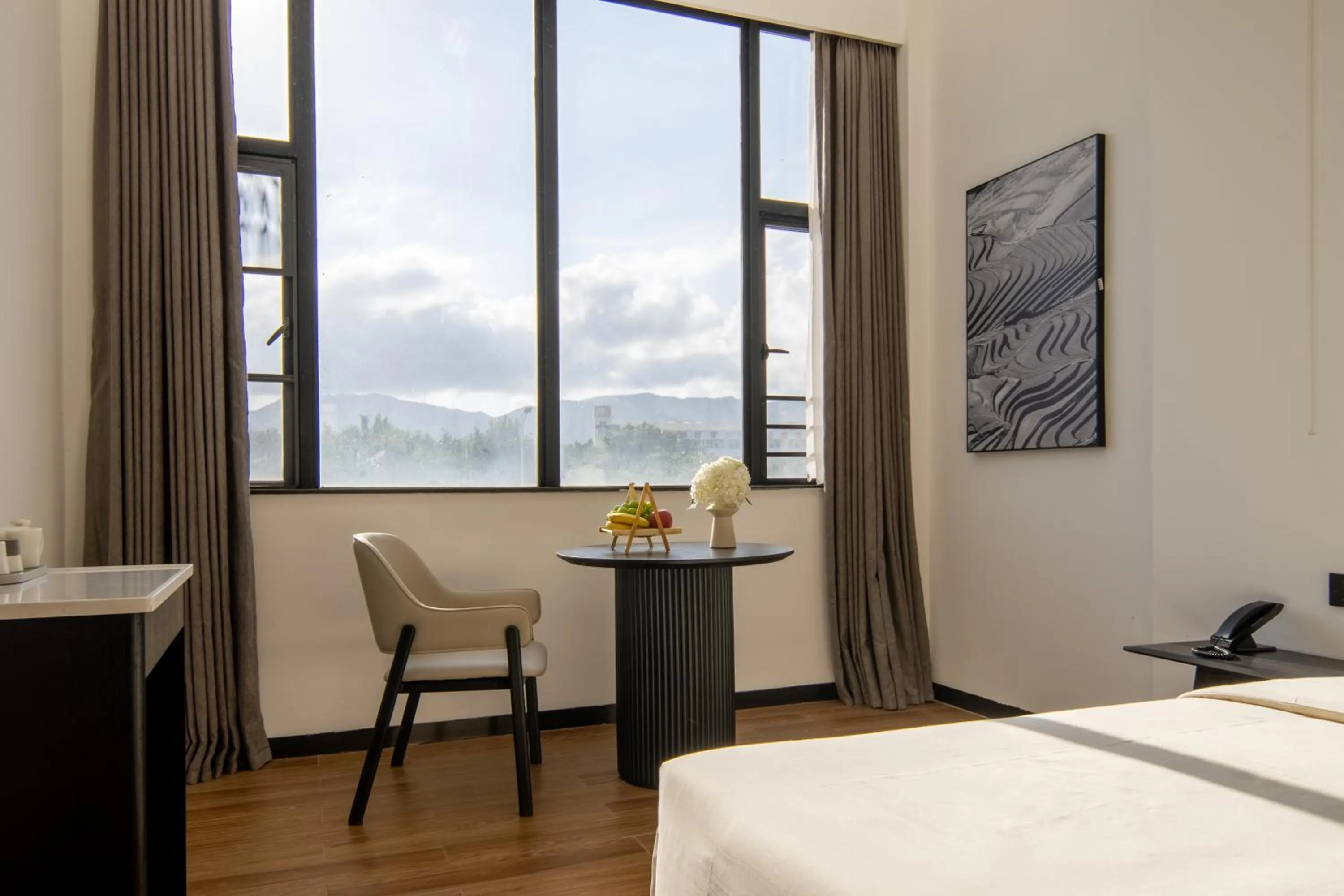 Bed in Atour X Hotel Shenzhen Dapeng Jiaochangwei