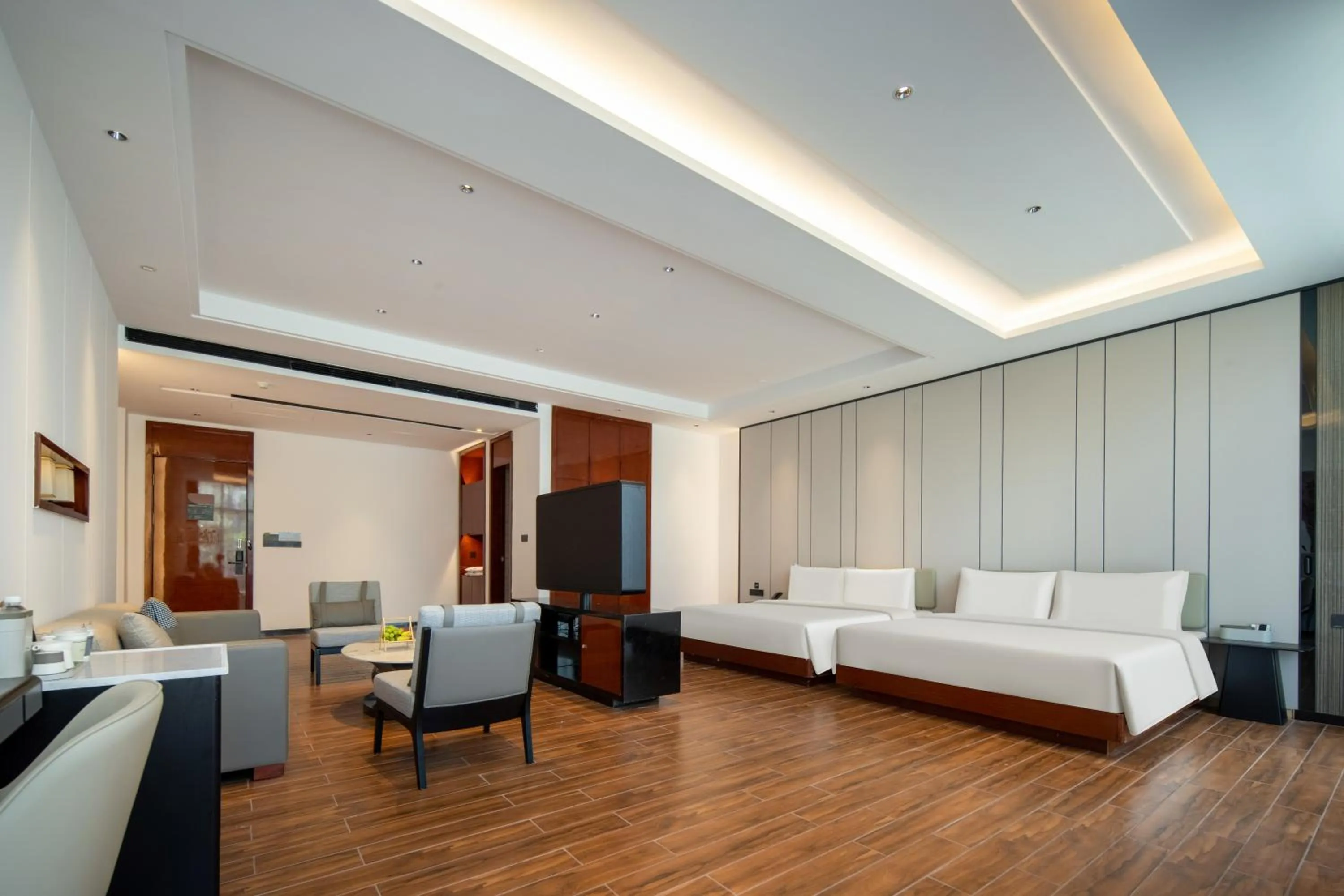 Bed in Atour X Hotel Shenzhen Dapeng Jiaochangwei