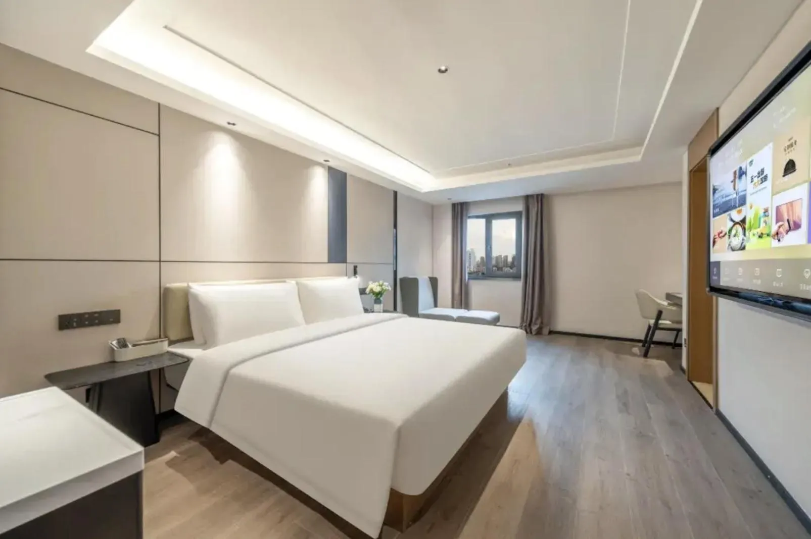 Photo of the whole room, Bed in Atour X Hotel Hangzhou Wenyi Road