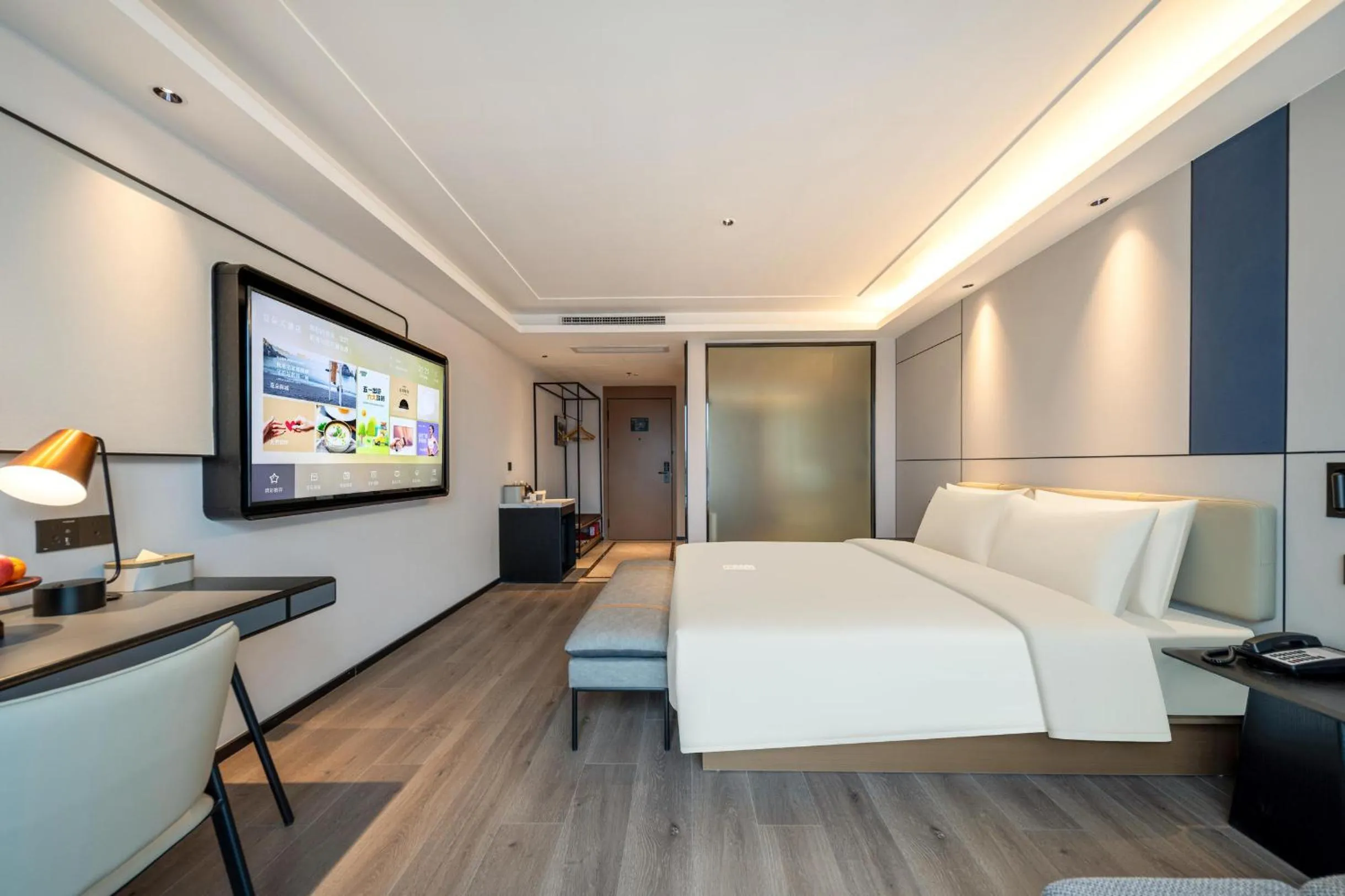 Bed in Atour X Hotel Hangzhou Wenyi Road