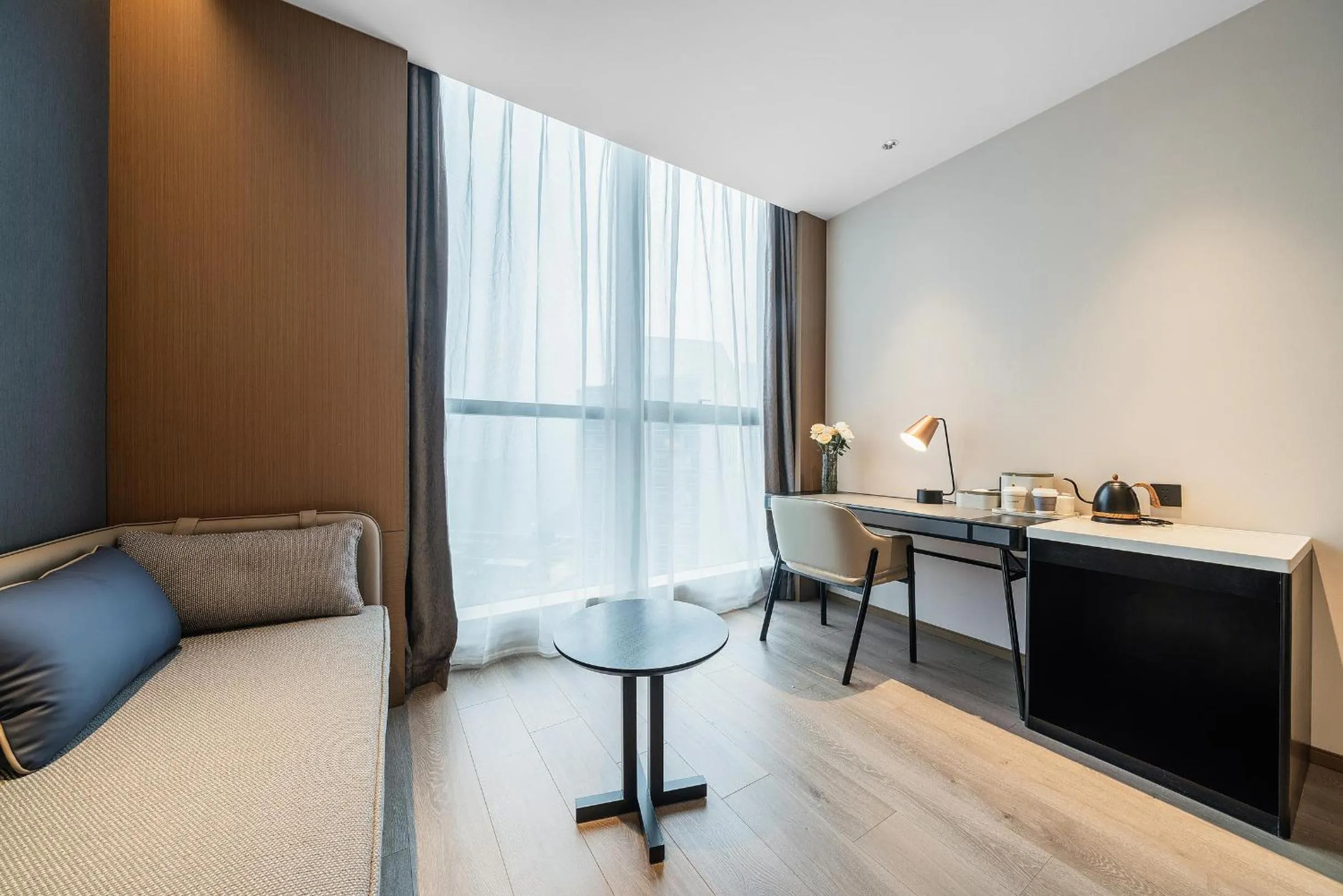 Seating area in Atour Hotel Chongqing Liangjiang District Jinke Center