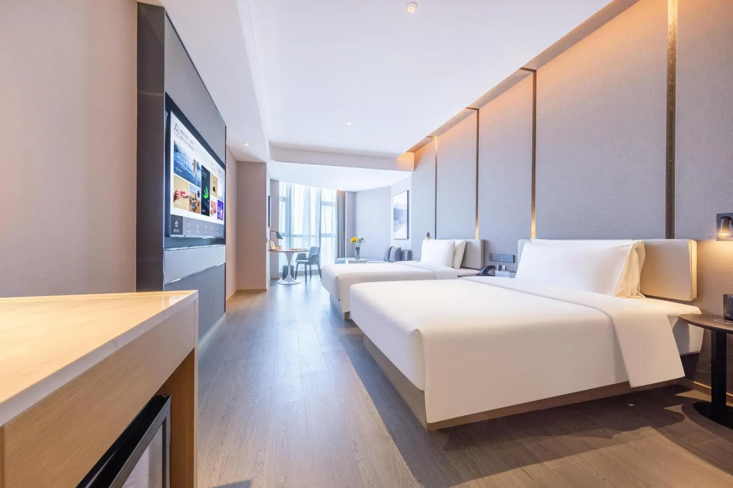 Bedroom, Bed in Atour Hotel Wuhan University of Technology Jiedaokou Bedroom, Bed in Atour Hotel Wuhan University of Technology Jiedaokou