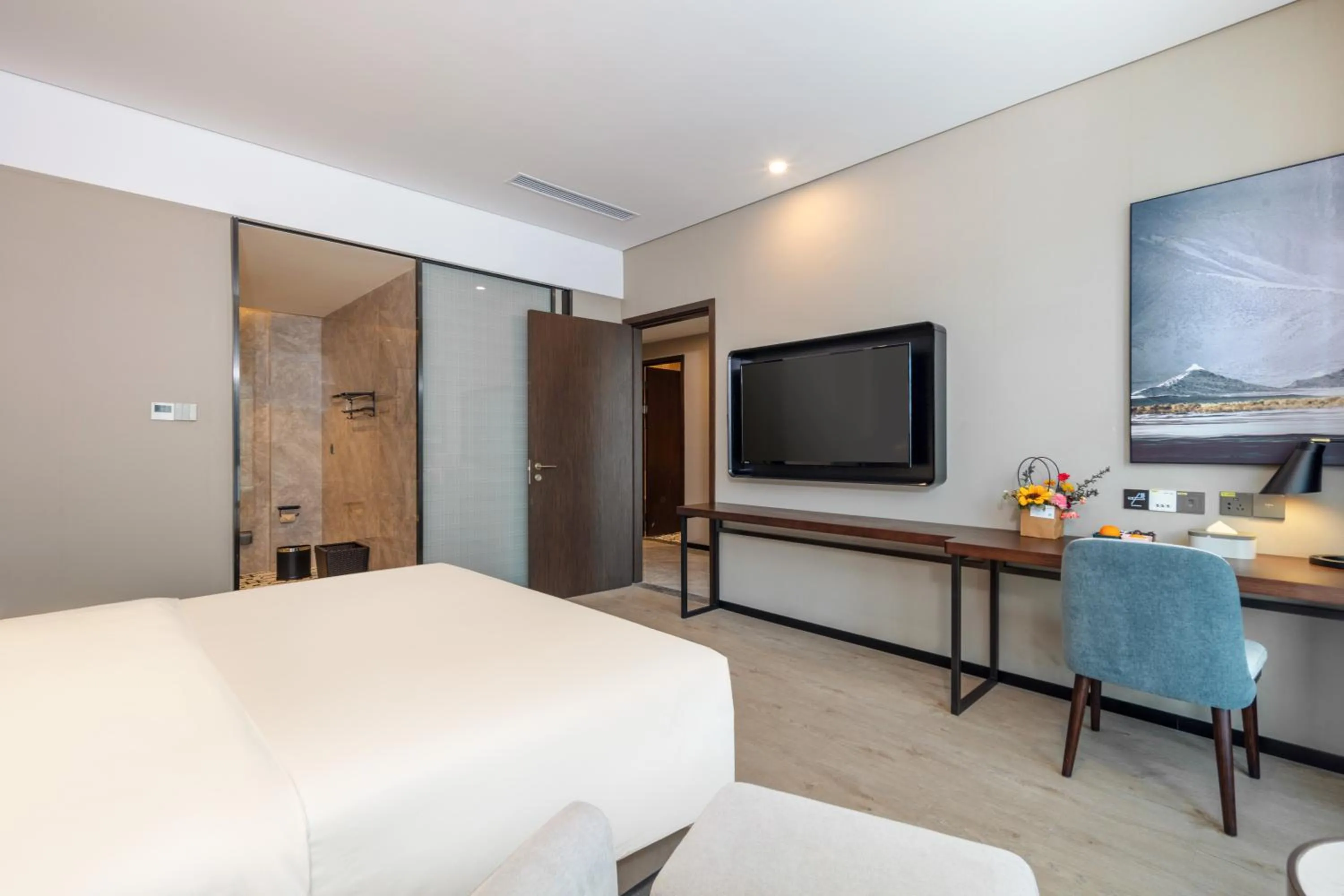 Bedroom, Bed in Atour X Hotel Suzhou Xiangcheng Vigorous Island Subway Station