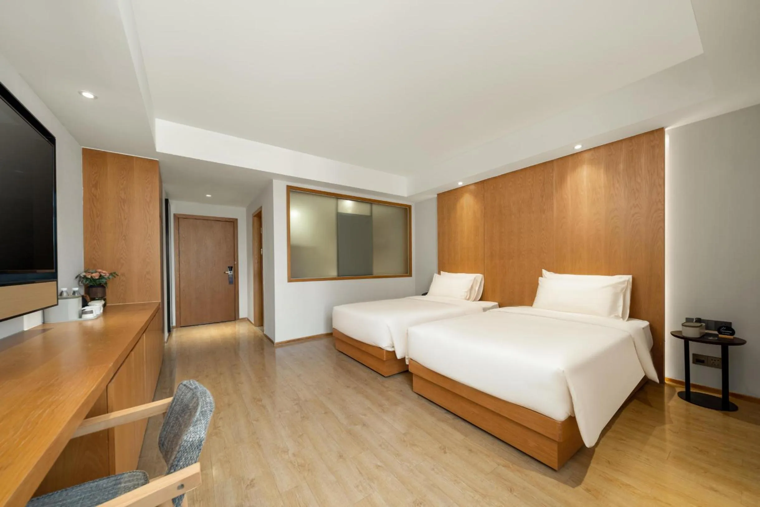 Bed in Atour X Hotel Wuxi Binhu Sports Center