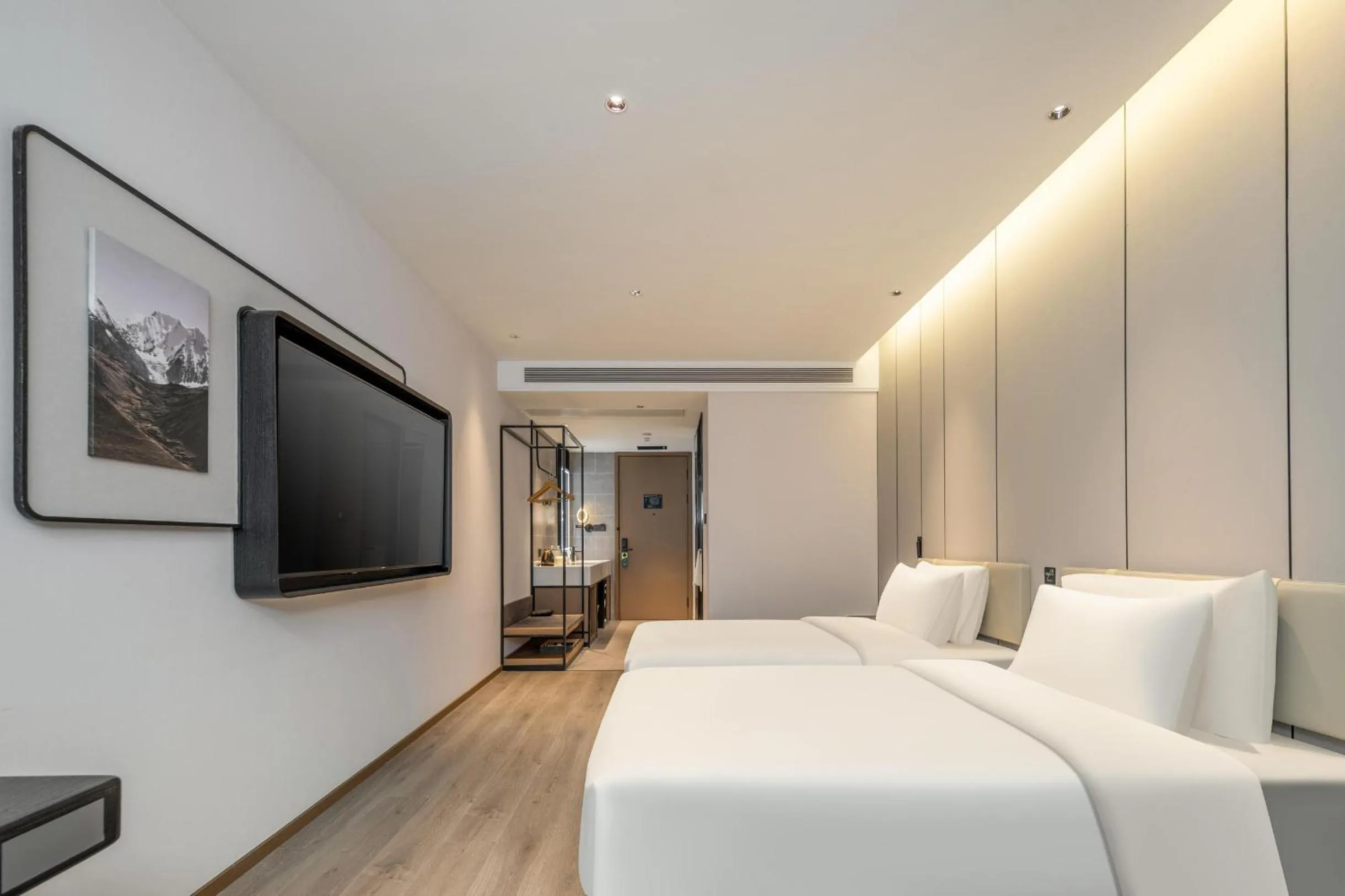 Bed in Atour Hotel Luqiao Taizhou