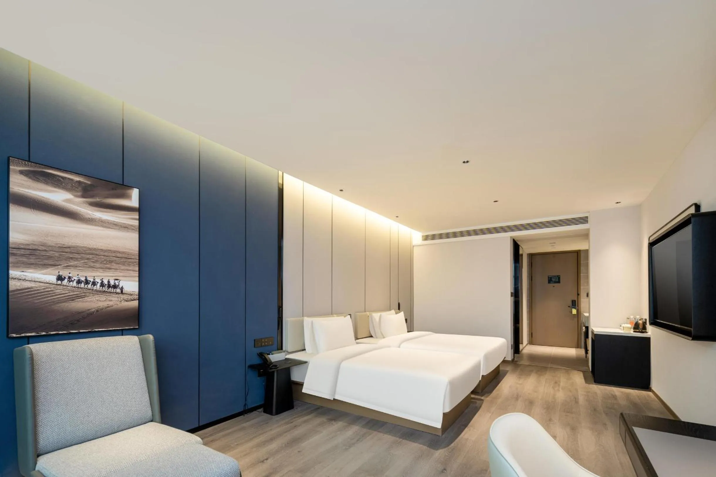 Bed in Atour Hotel Luqiao Taizhou