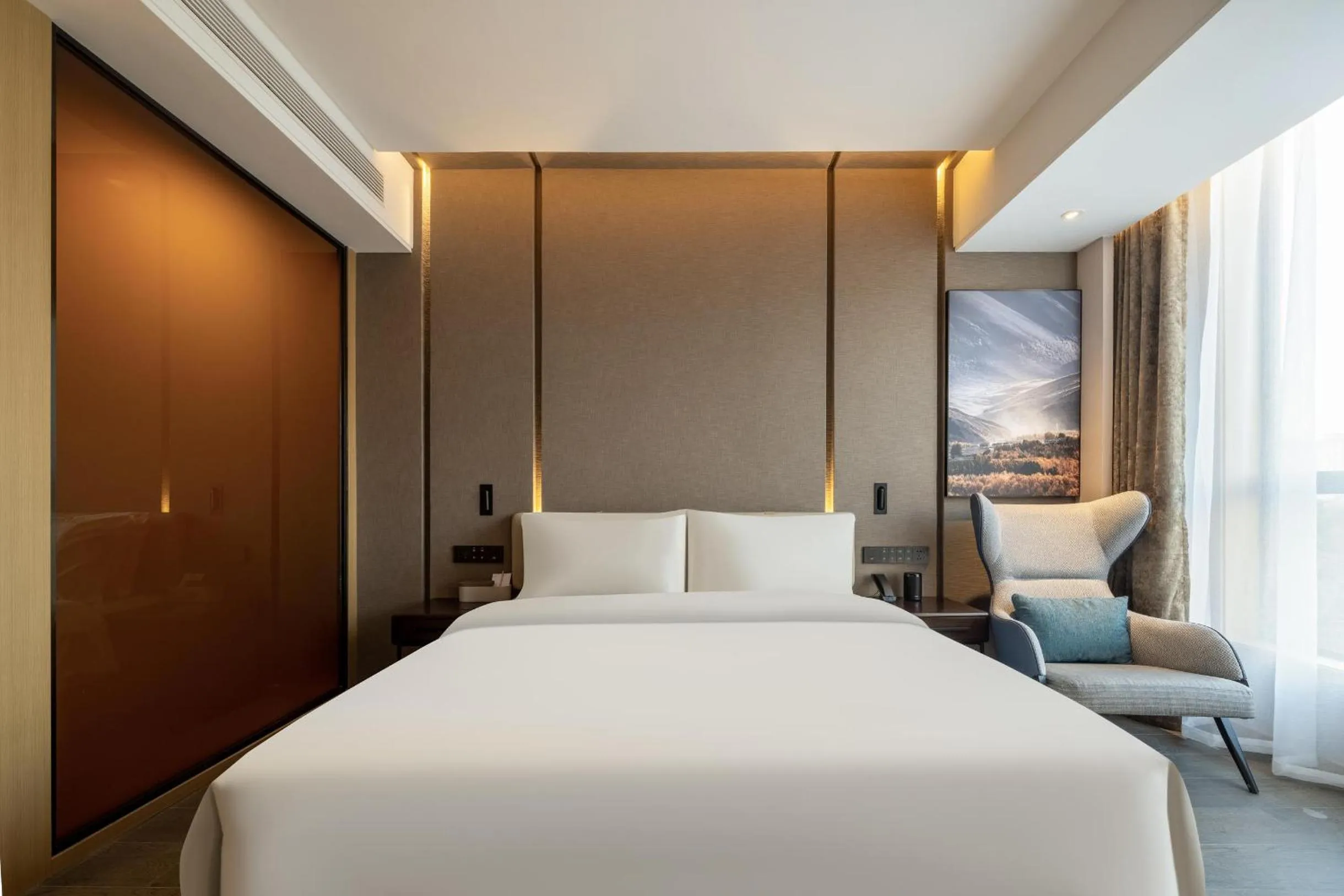 Bed in Atour Hotel Xinghua Dainan