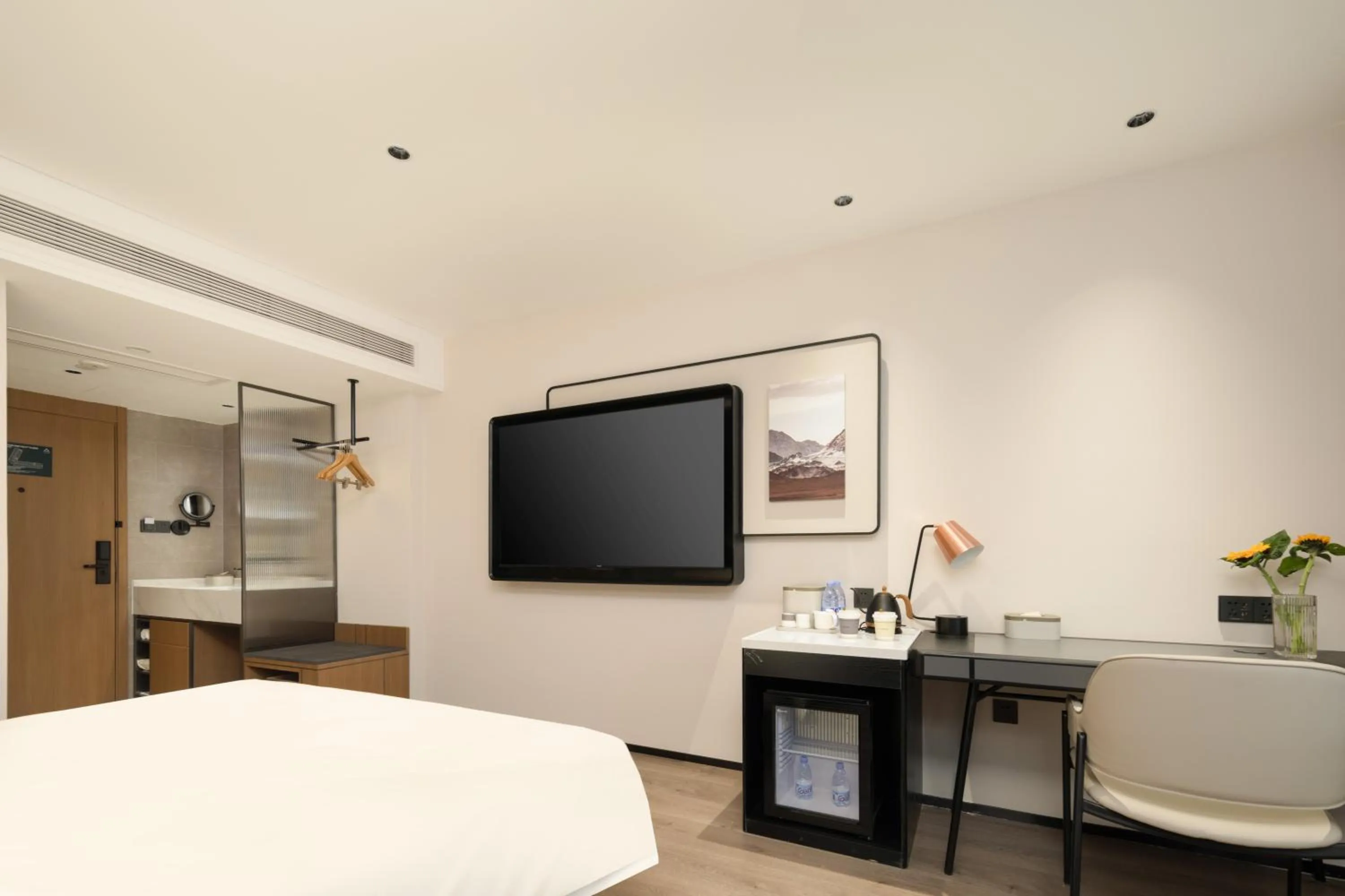 Bed in Atour Hotel Fuzhou Jinshan Aegean Sea