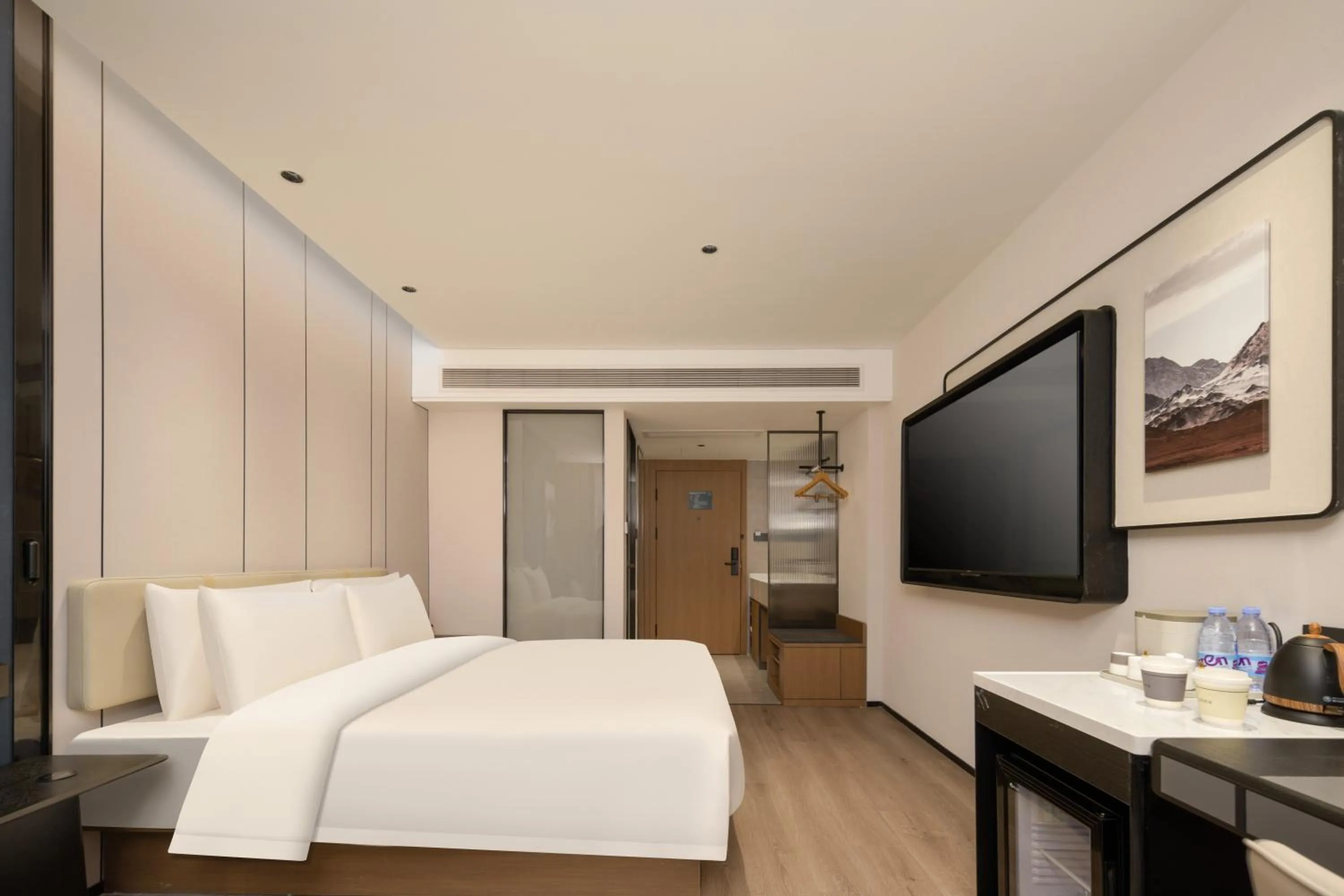 Bed in Atour Hotel Fuzhou Jinshan Aegean Sea