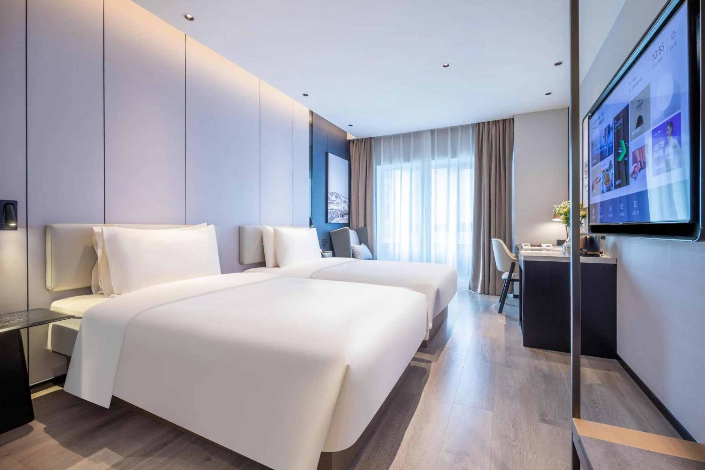 Bed in Atour Hotel Kunming Guangfu Road Haile World