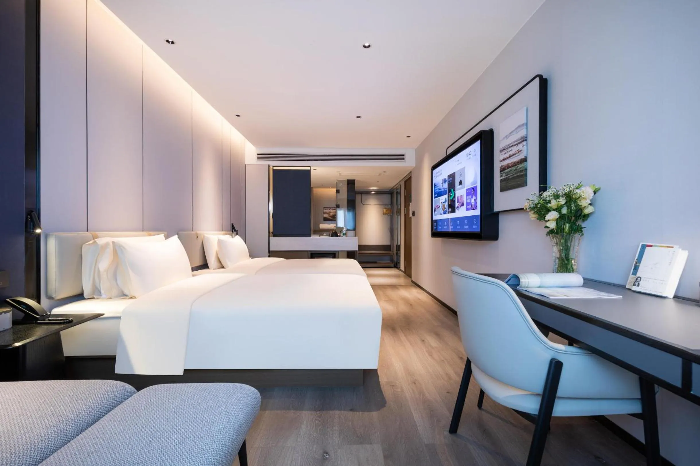 Bed in Atour Hotel Kunming Guangfu Road Haile World