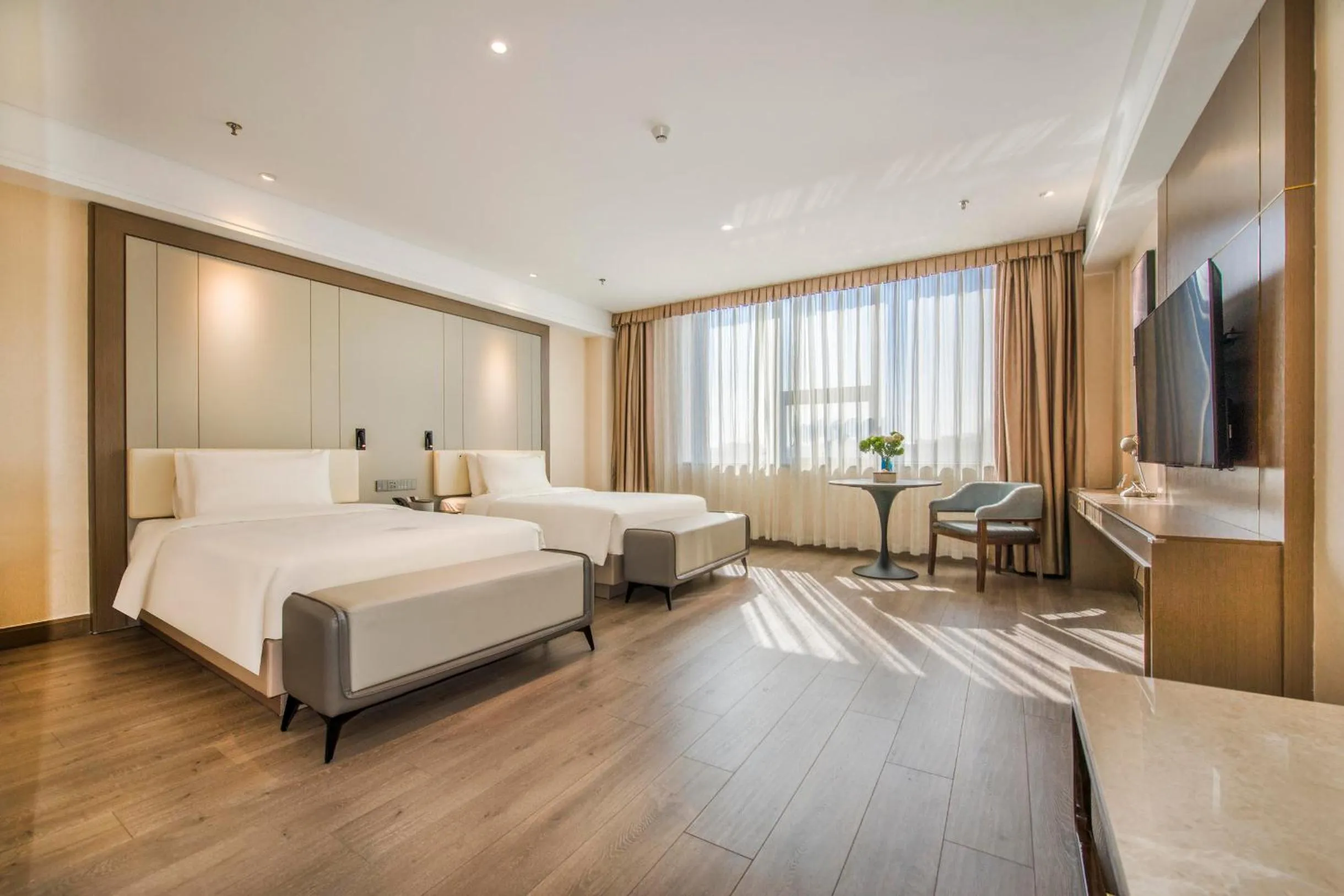 Bed in Atour X Hotel Yangjiang Jiangcheng Junyi Plaza