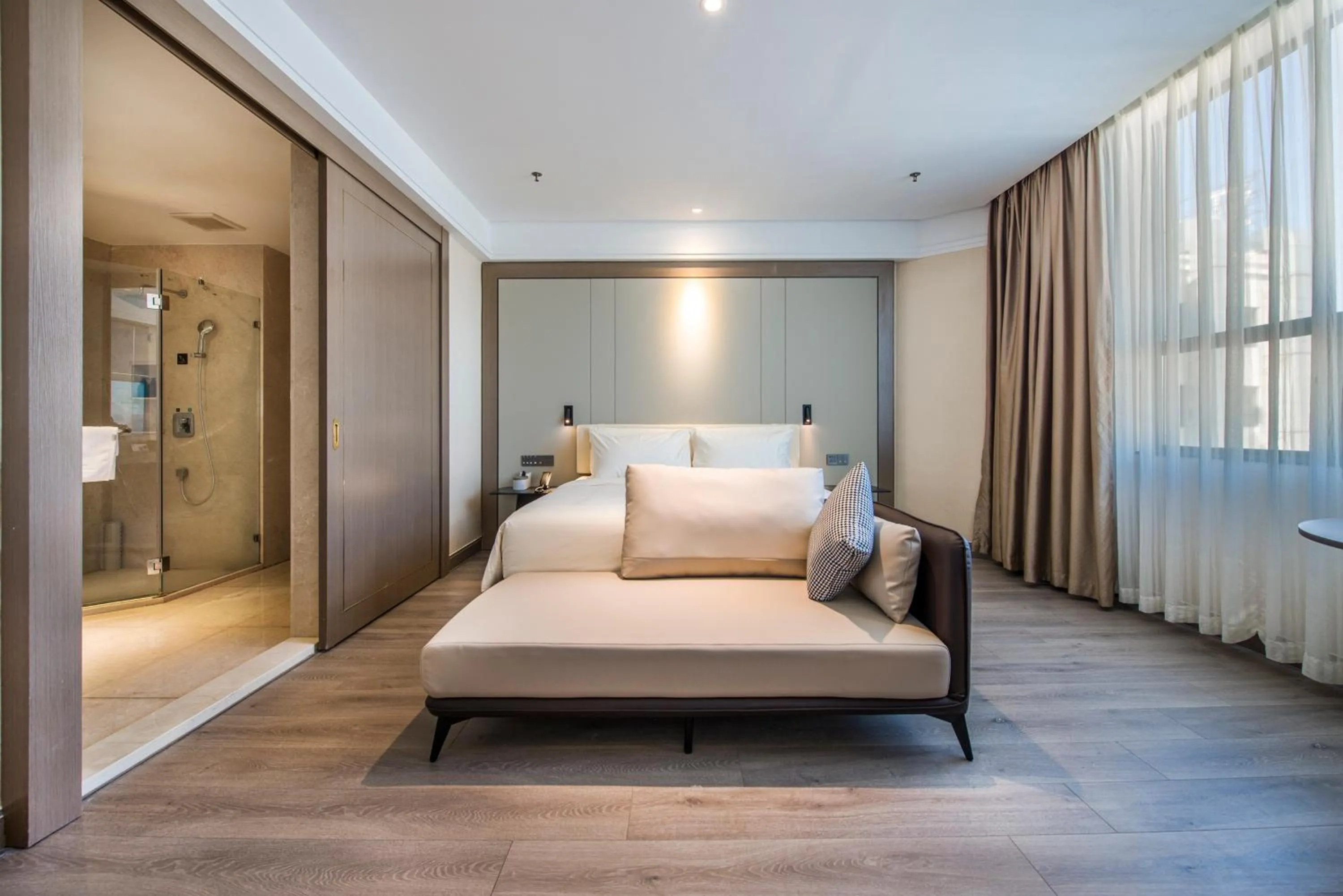 Bed in Atour X Hotel Yangjiang Jiangcheng Junyi Plaza