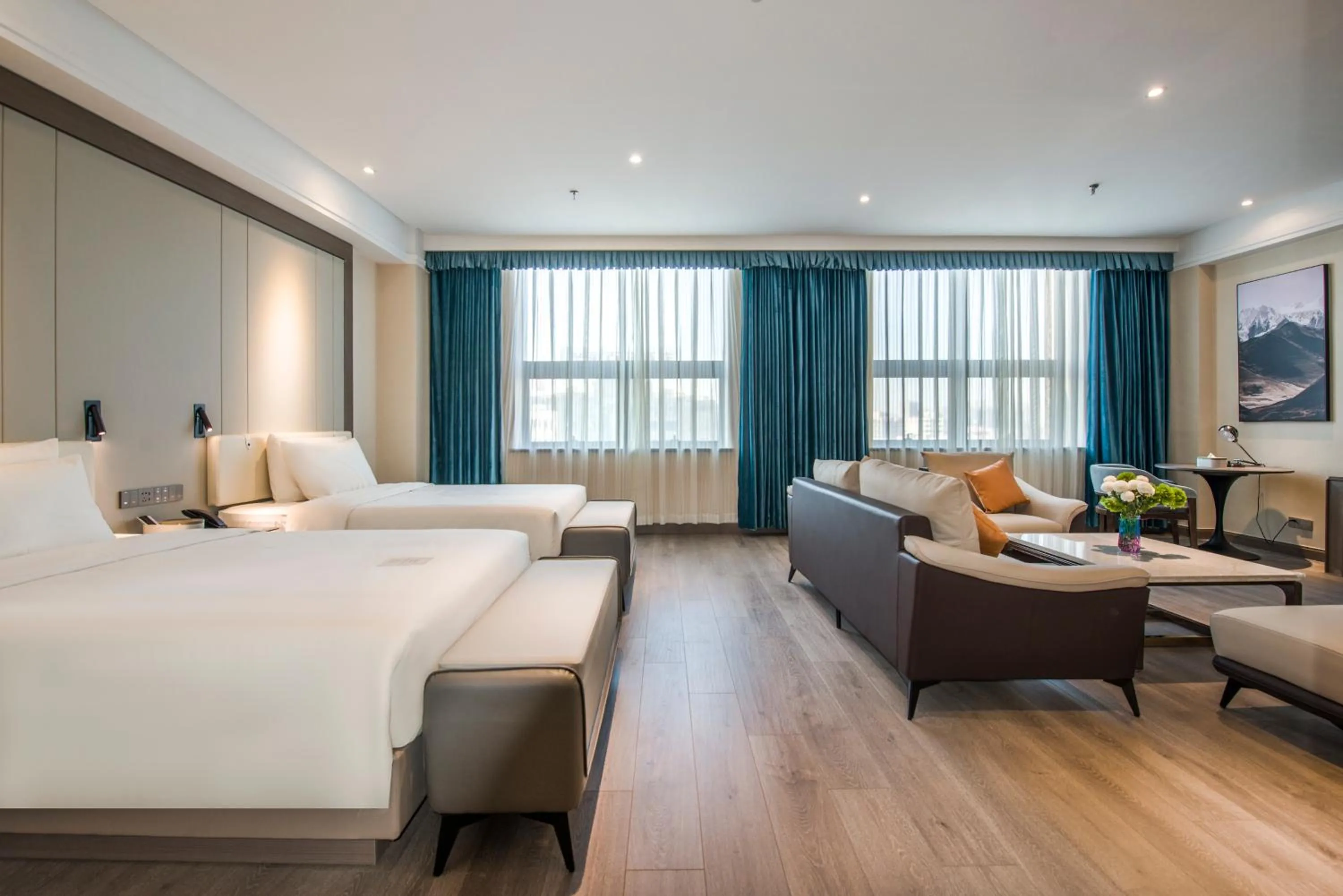 Bed in Atour X Hotel Yangjiang Jiangcheng Junyi Plaza