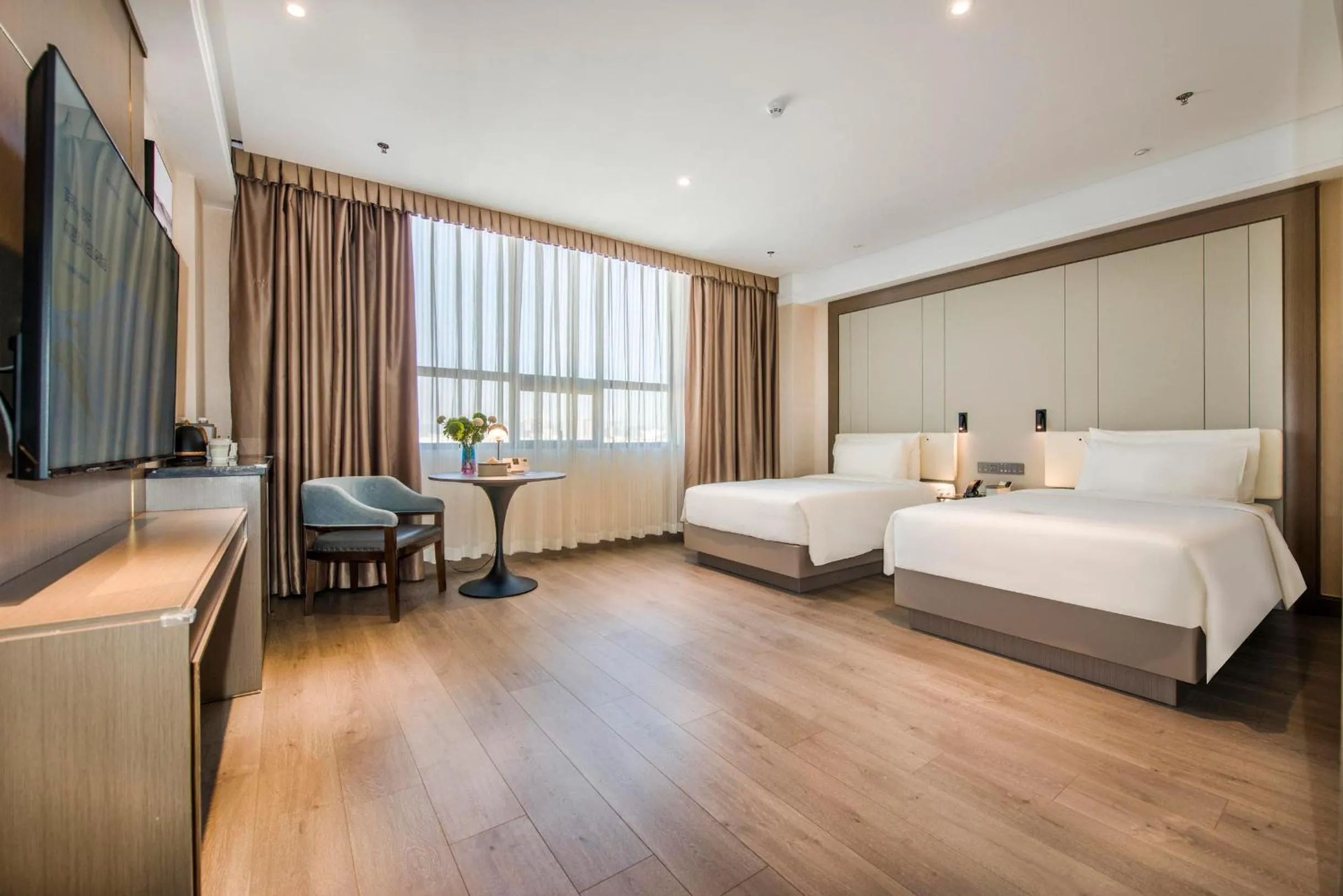 Bed in Atour X Hotel Yangjiang Jiangcheng Junyi Plaza