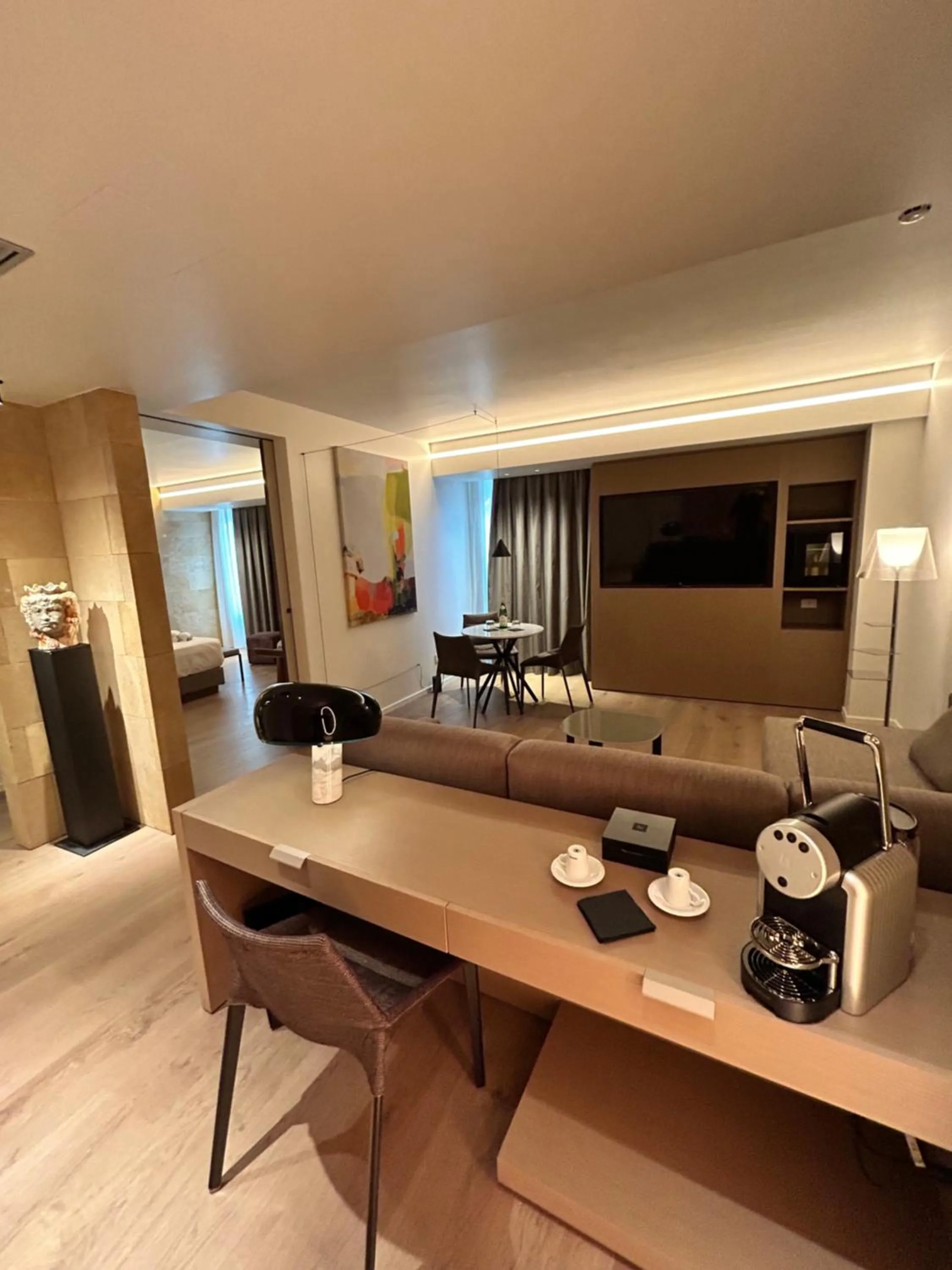 Seating area in Palazzo Sangiorgio