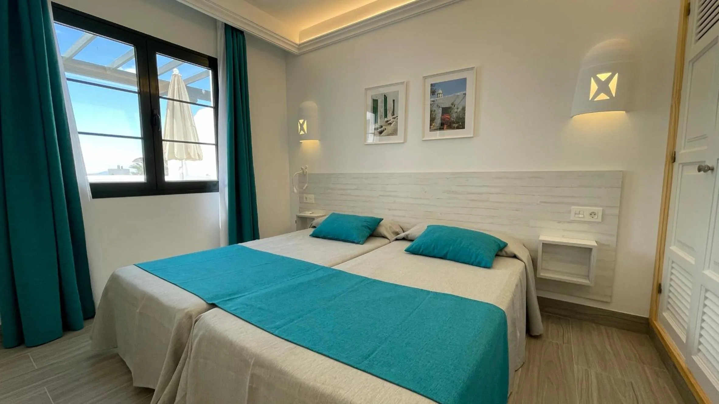 Bedroom, Bed in Palmeras Garden