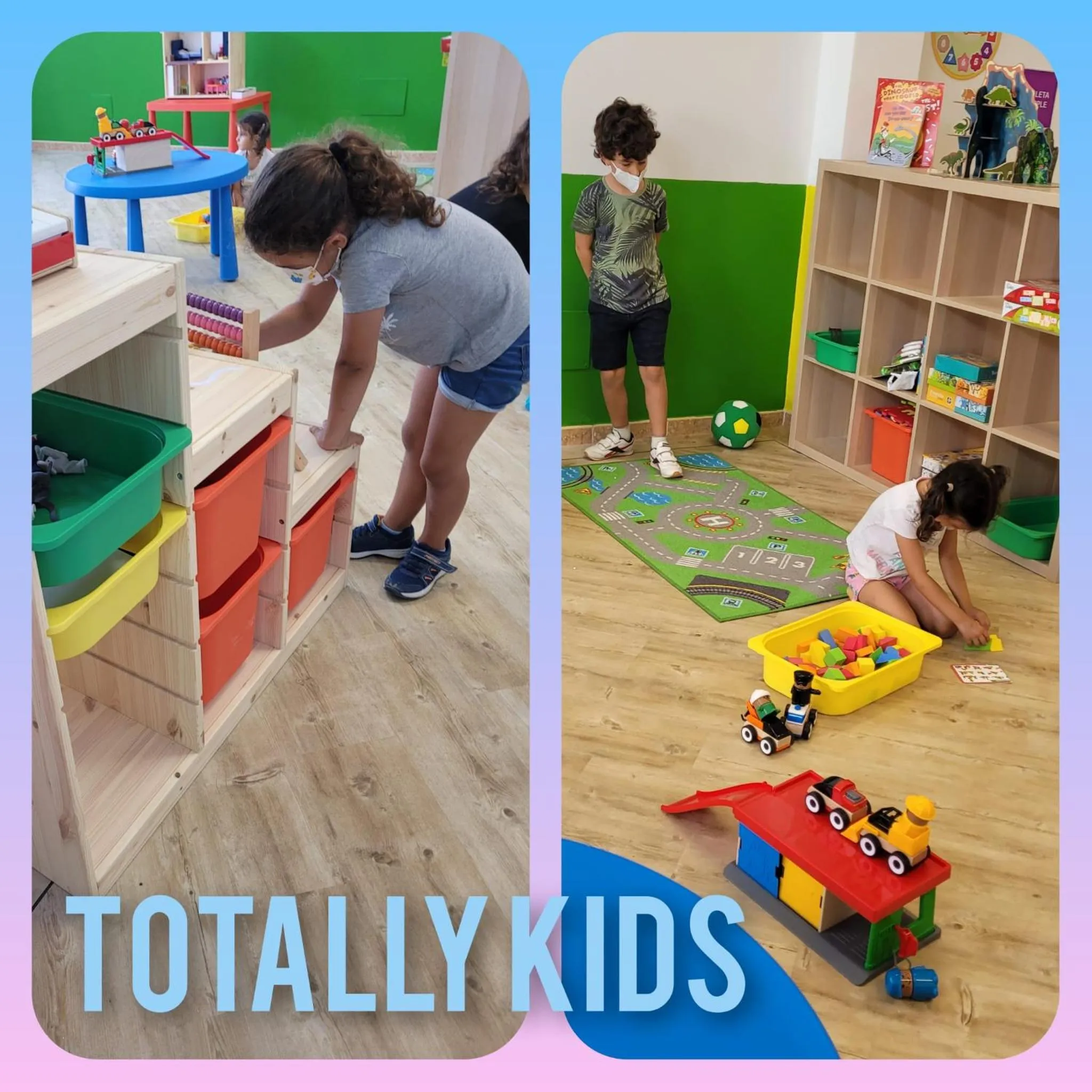 children in Palmeras Garden