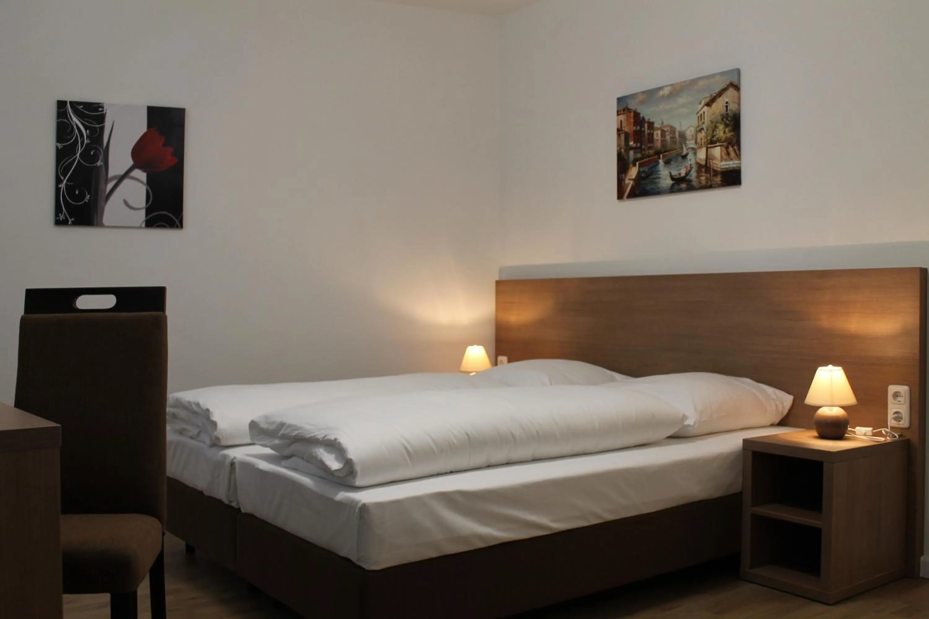 Bedroom, Bed in Apartment Hotel am Sand