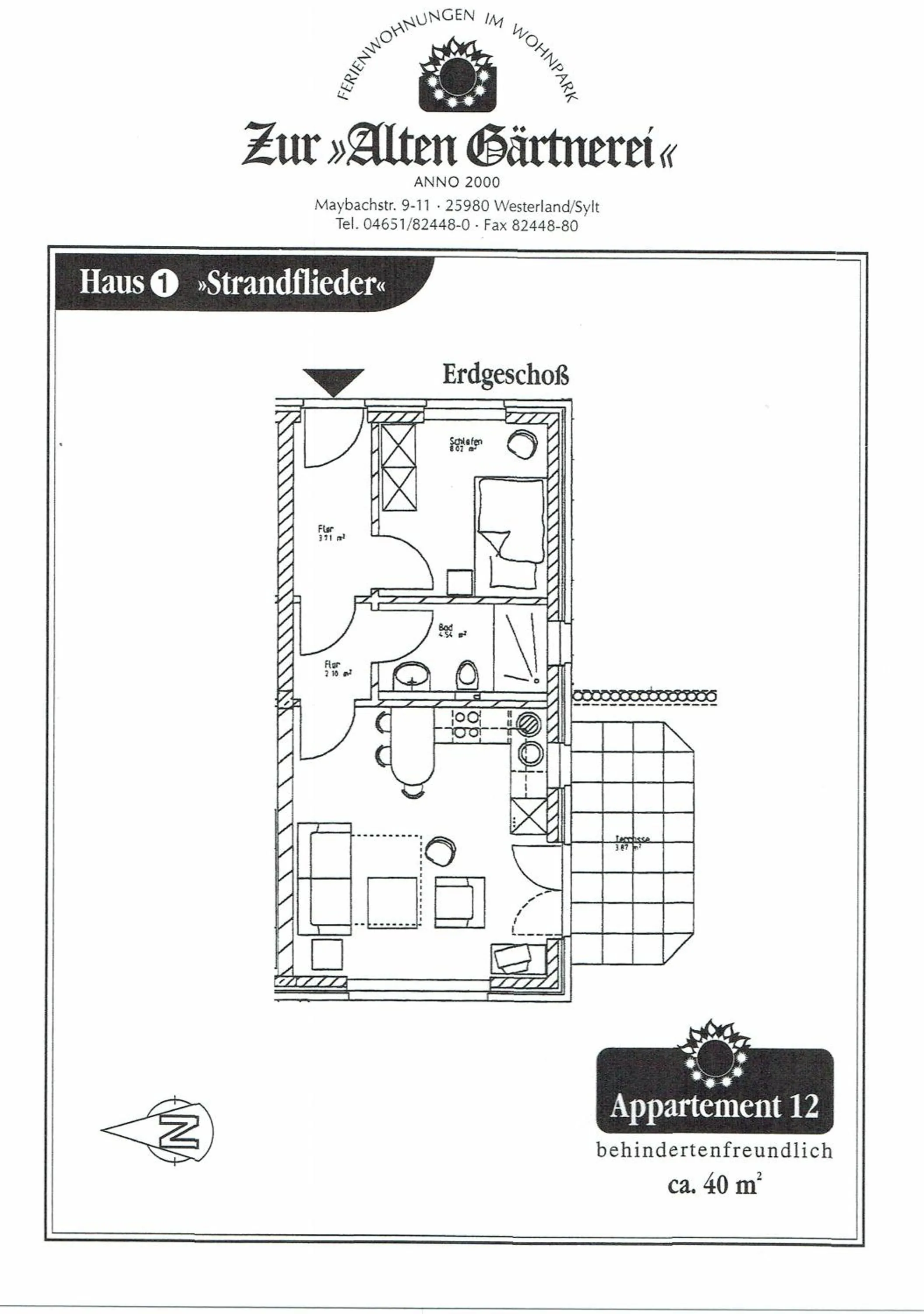 Floor plan in Zur Alten Gärtnerei
