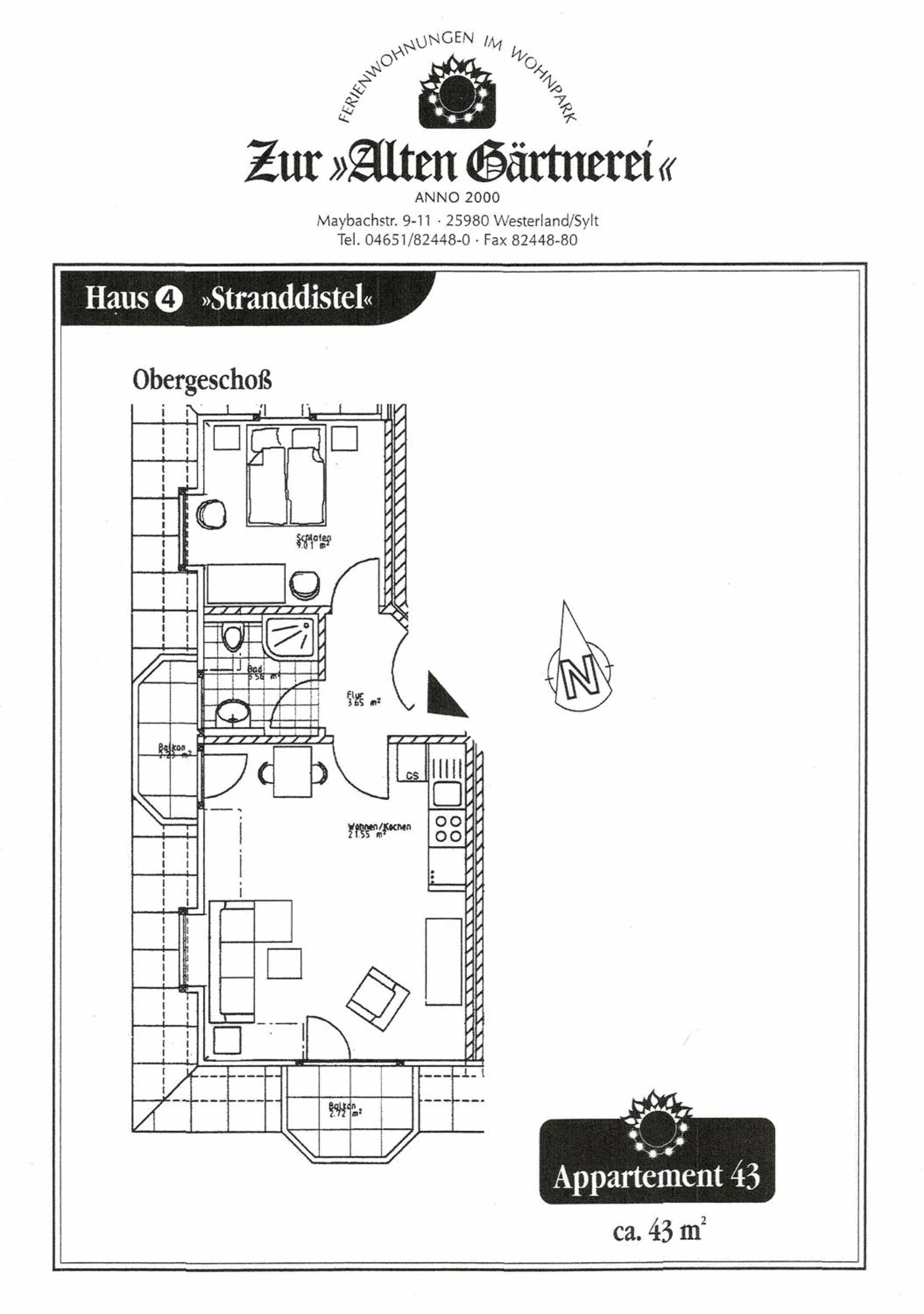 Floor plan in Zur Alten Gärtnerei