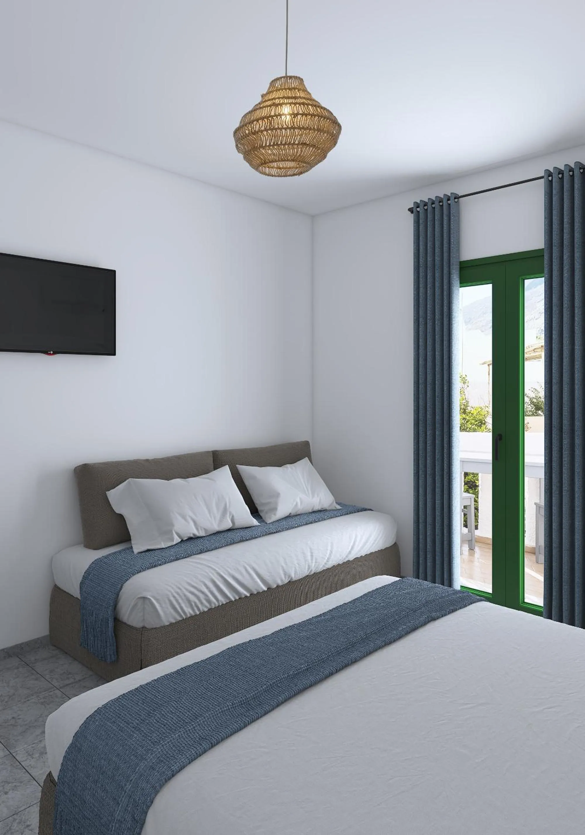 Photo of the whole room, Bed in Eleios Hotel Serifos